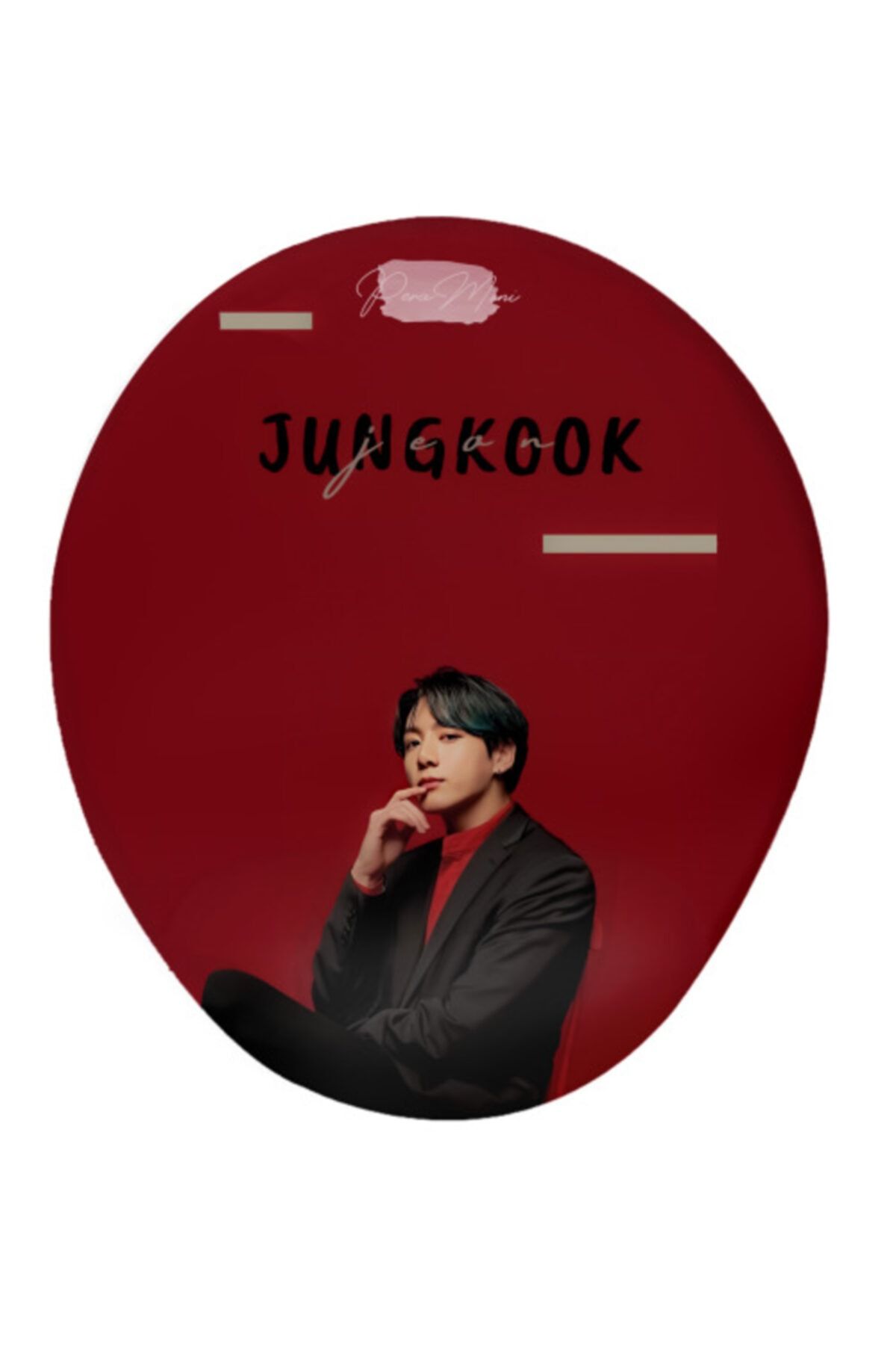 MiniPera Bts Jeon Jungkook Baskılı Bilek Destekli Mouse Pad