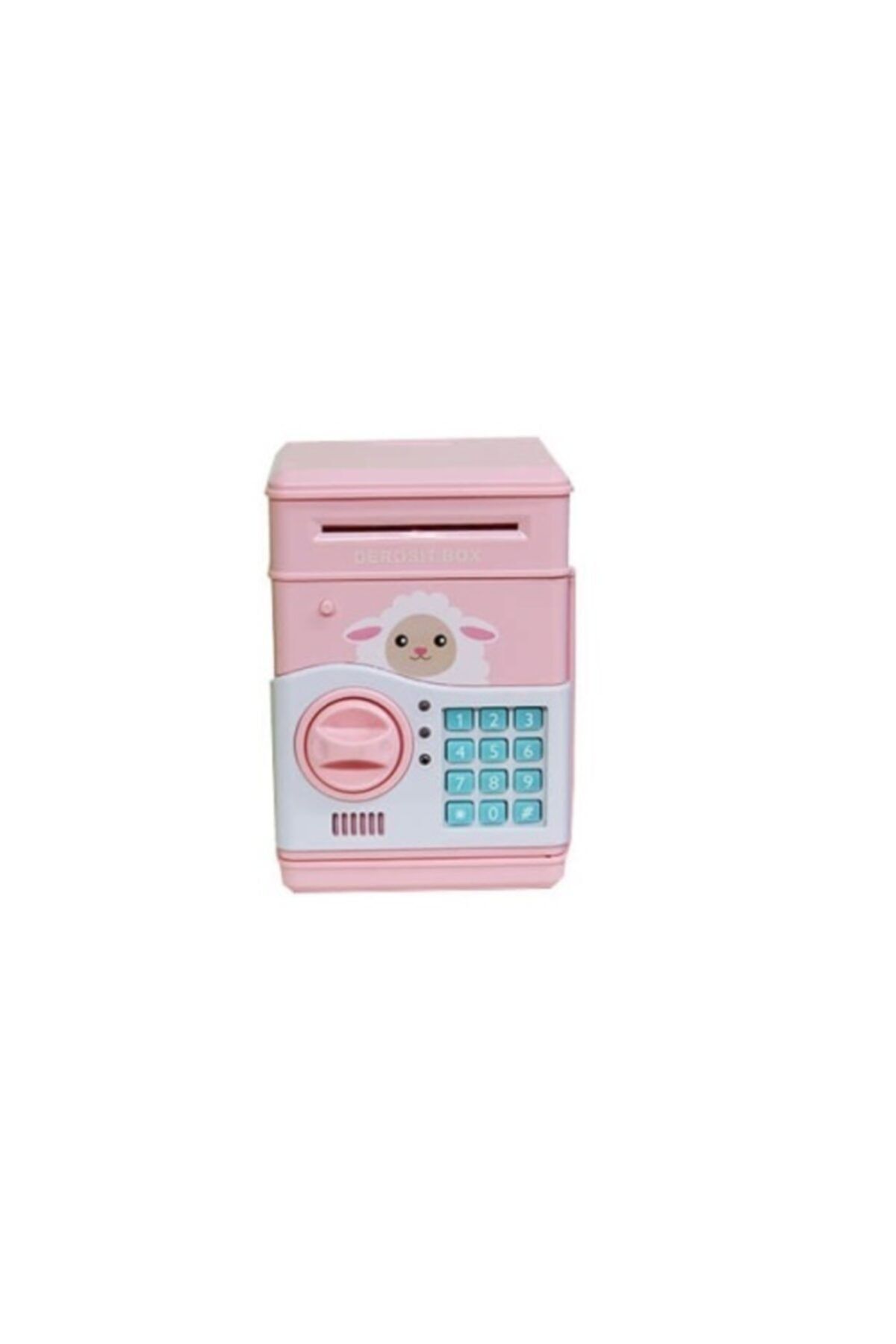 sendealgelsin Pembe Hayvan Figürlü Para Yutan Bankamatik Kumbara