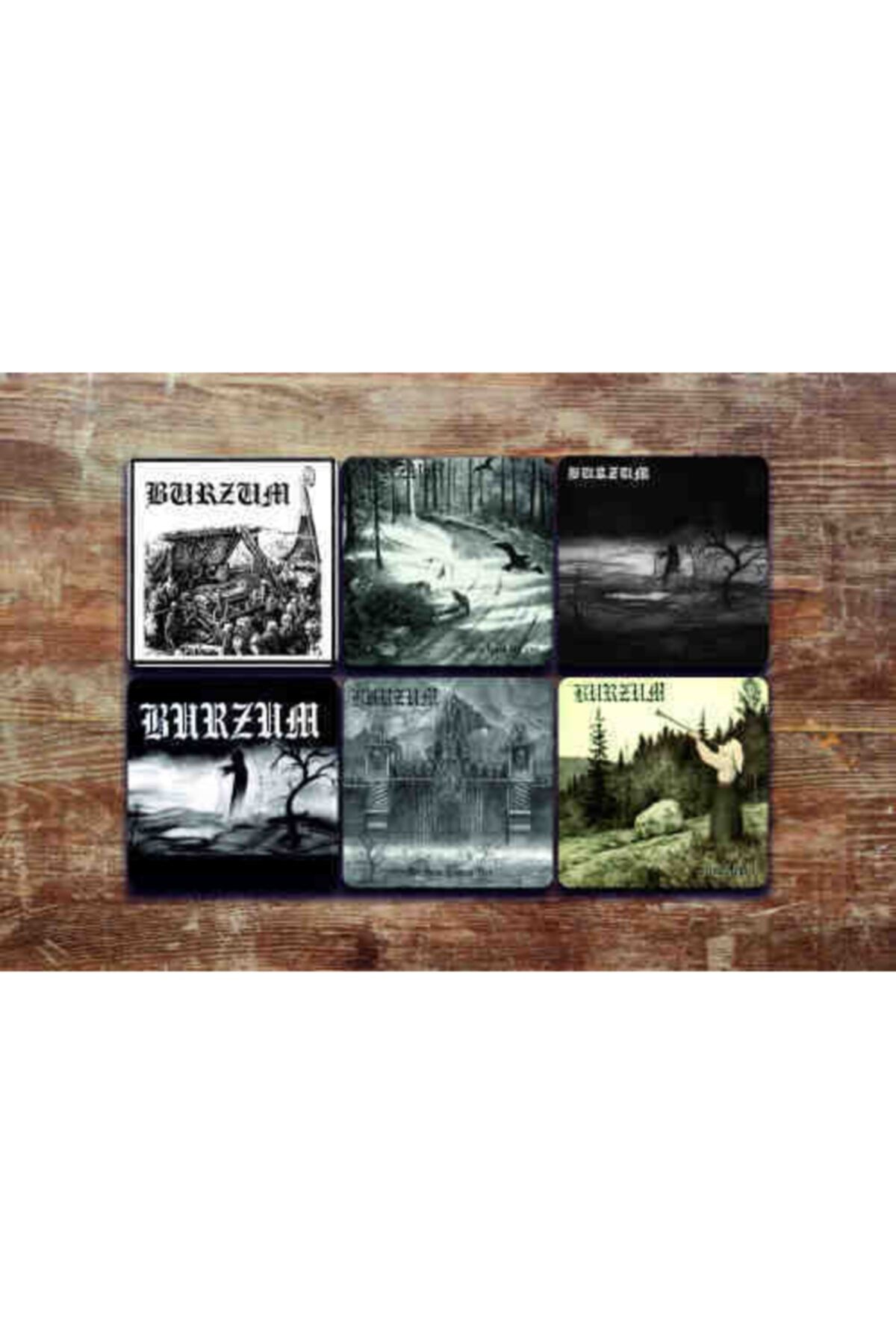 ZID Black Metal Burzum Bardak Altlığı Seti