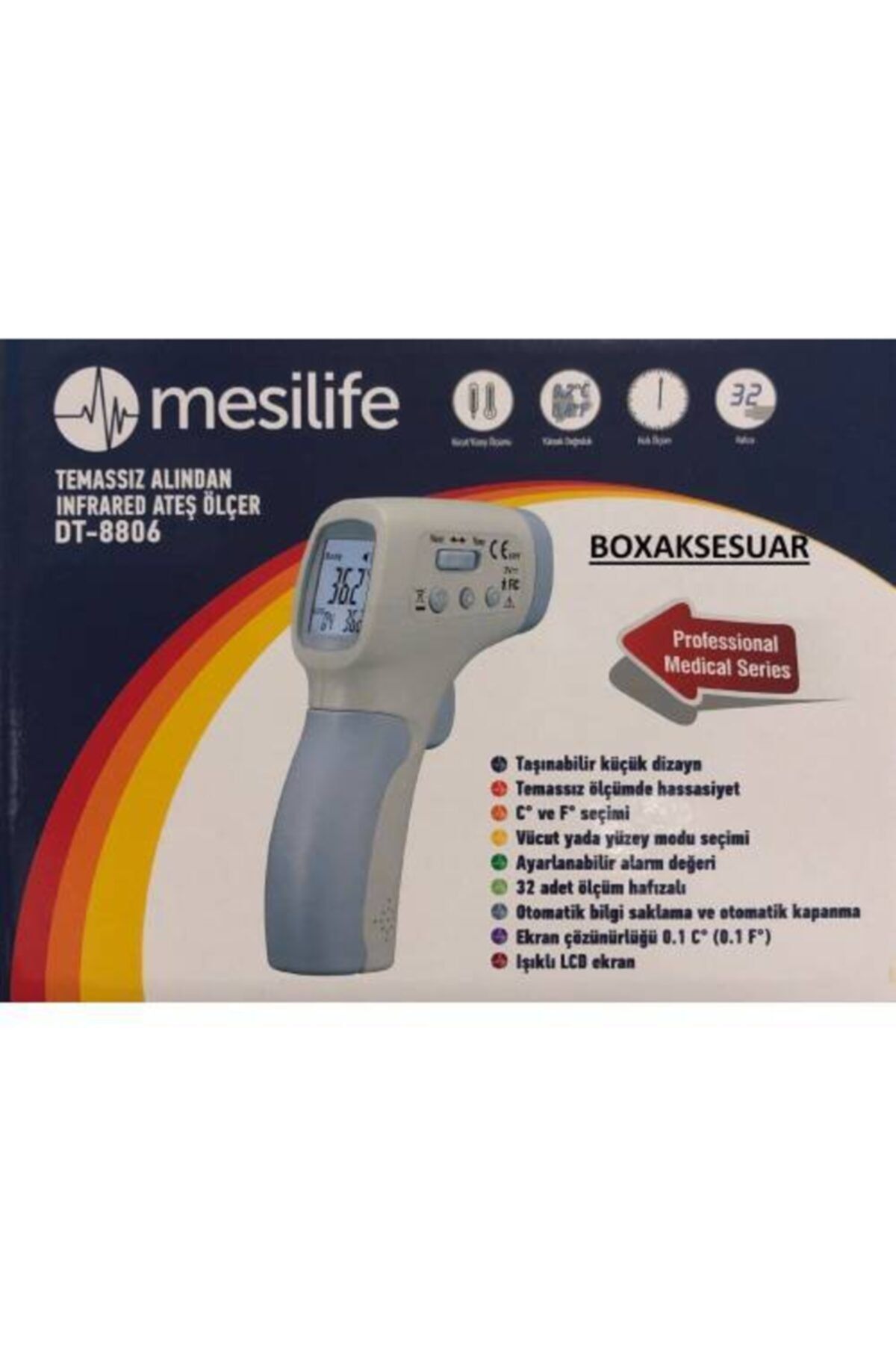 Mesilife Meslife Temassız Alından Ateş Ölçer