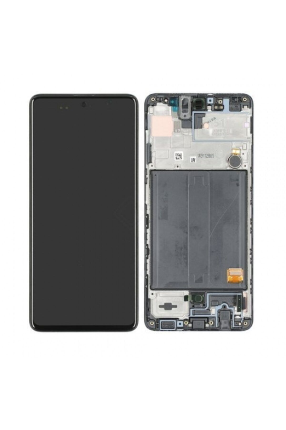 OEM Samsung Galaxy A51 Sm-a515 Lcd Ekran Dokunmatik Servis Orjinali Cıtalı Siyah Renk