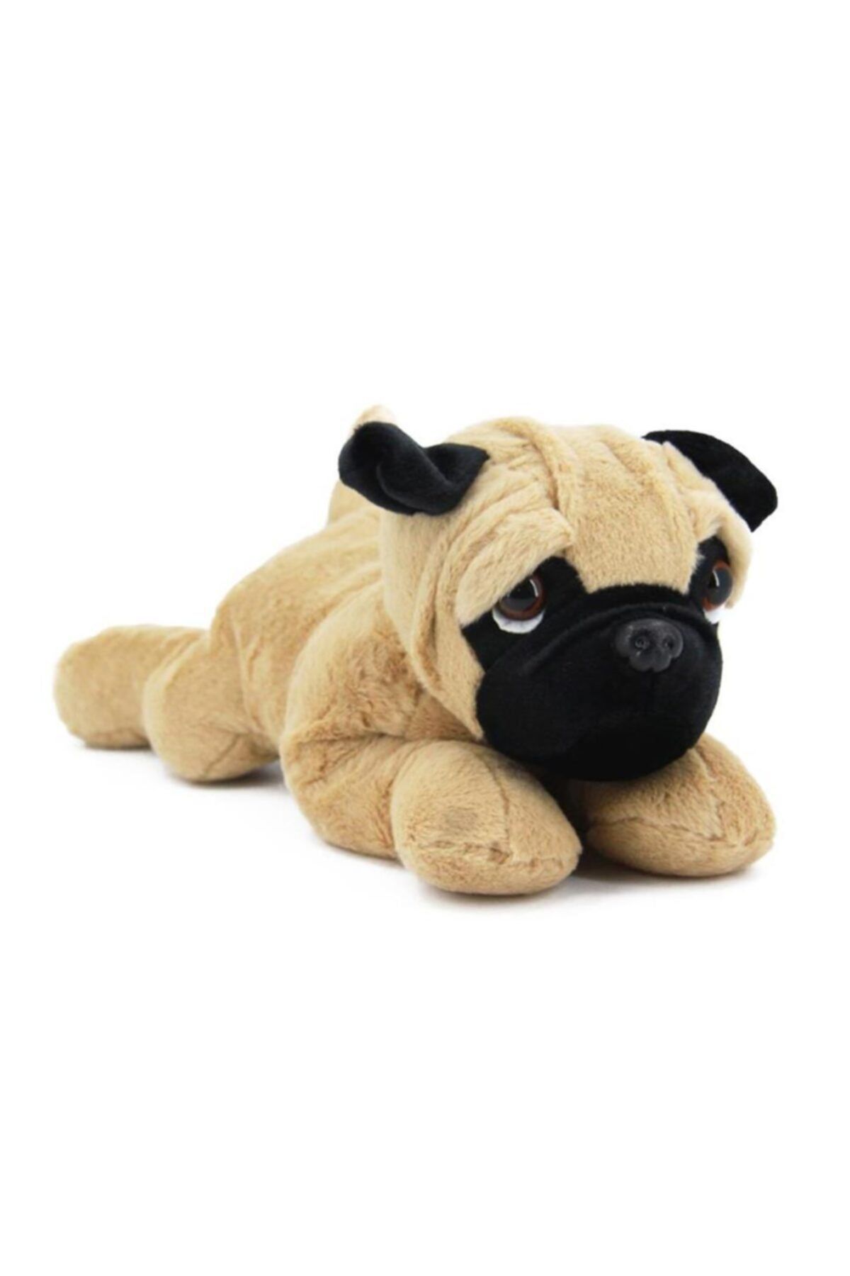 Birlik Oyuncak Sesli Yatan Pug Köpek Peluş 28 Cm.