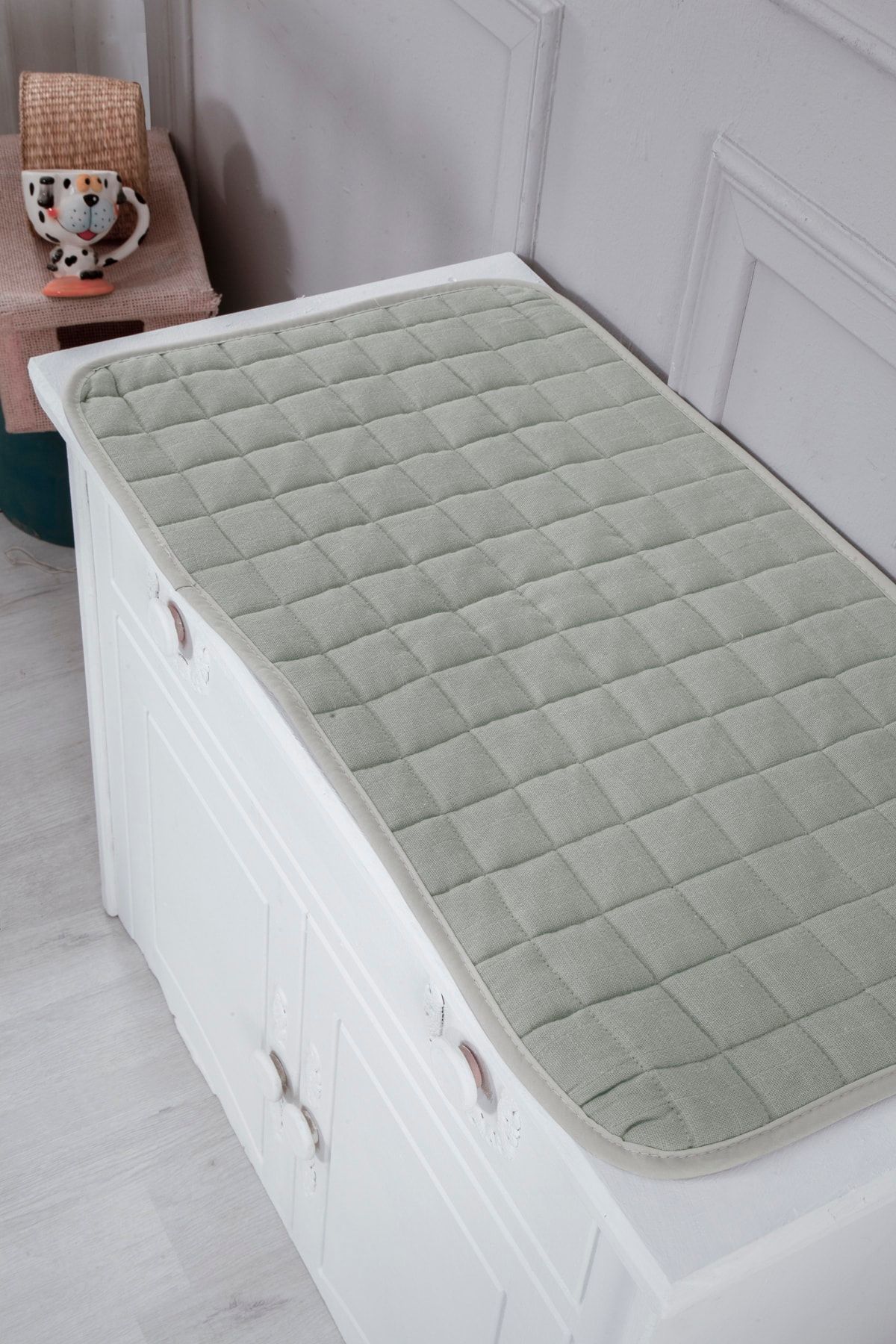 Lunanino Çift Tarafı Müslin Alt Açma Matı Mint 40x75