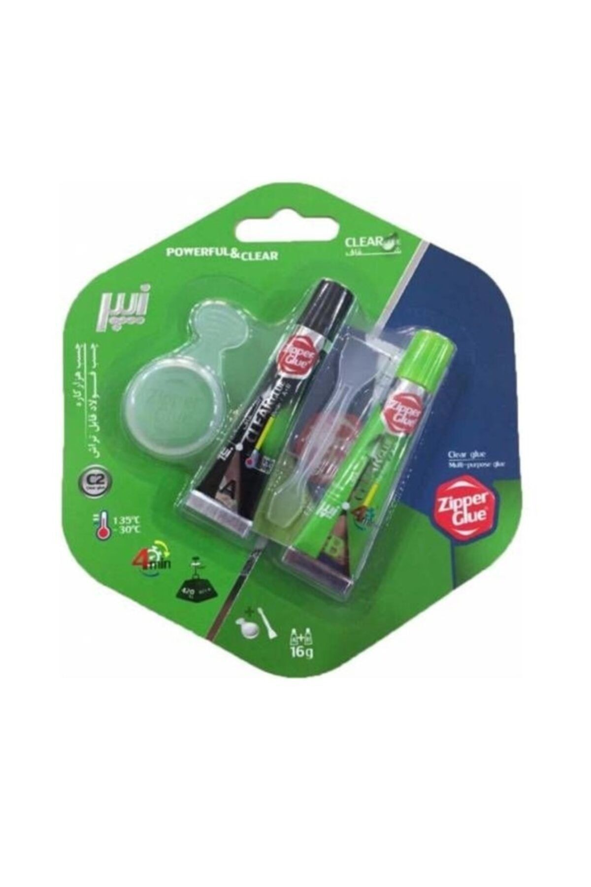 Zipper Glue 16 Gr Hızlı Çiftli Cam Metal Epoksi Iran Yapıştırıcısı