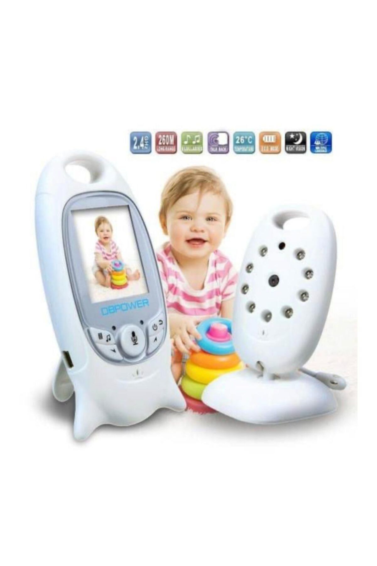Angel Eye En Sağlam Bebek Kamerası Gece Görüşlü Monitör Wifili Kamera Net Görüntü Ve Cızırtısız Ks-601