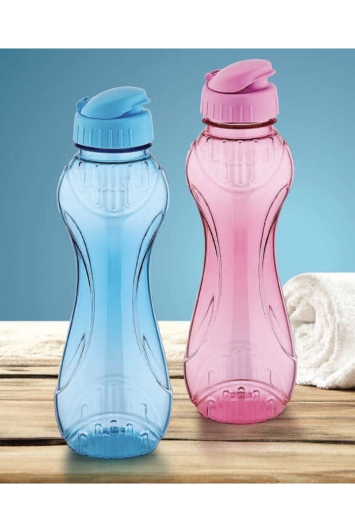 LamproMelloni 2'li Pembe Ve Mavi Matara 500ml