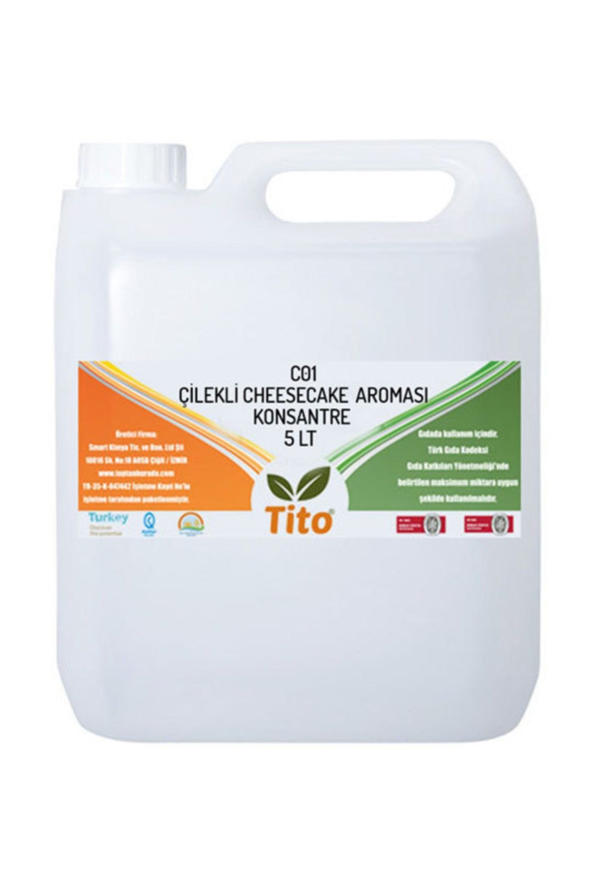 tito C01 Çilekli Cheesecake Aroması 5 Lt