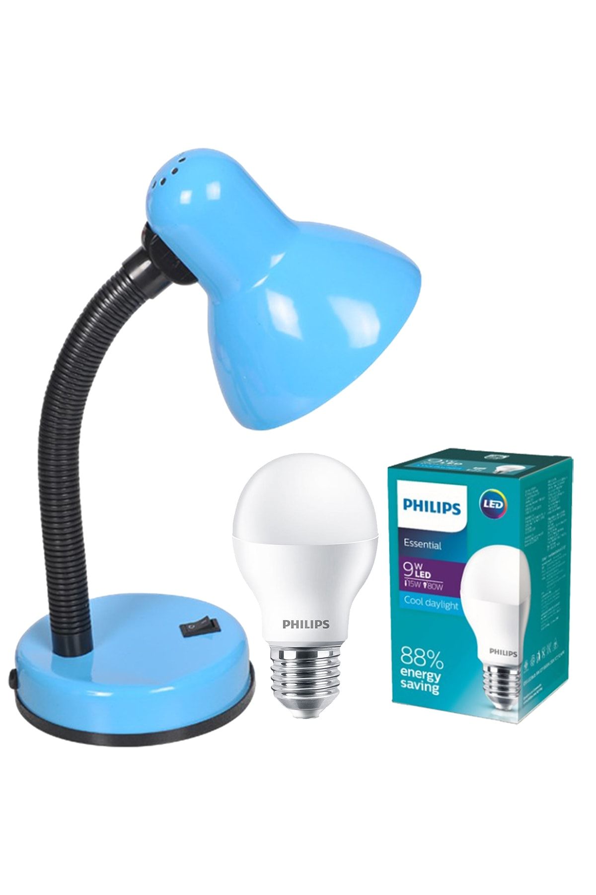 Lambamia Maya Masa Lambası Mavi Philips Ampullü