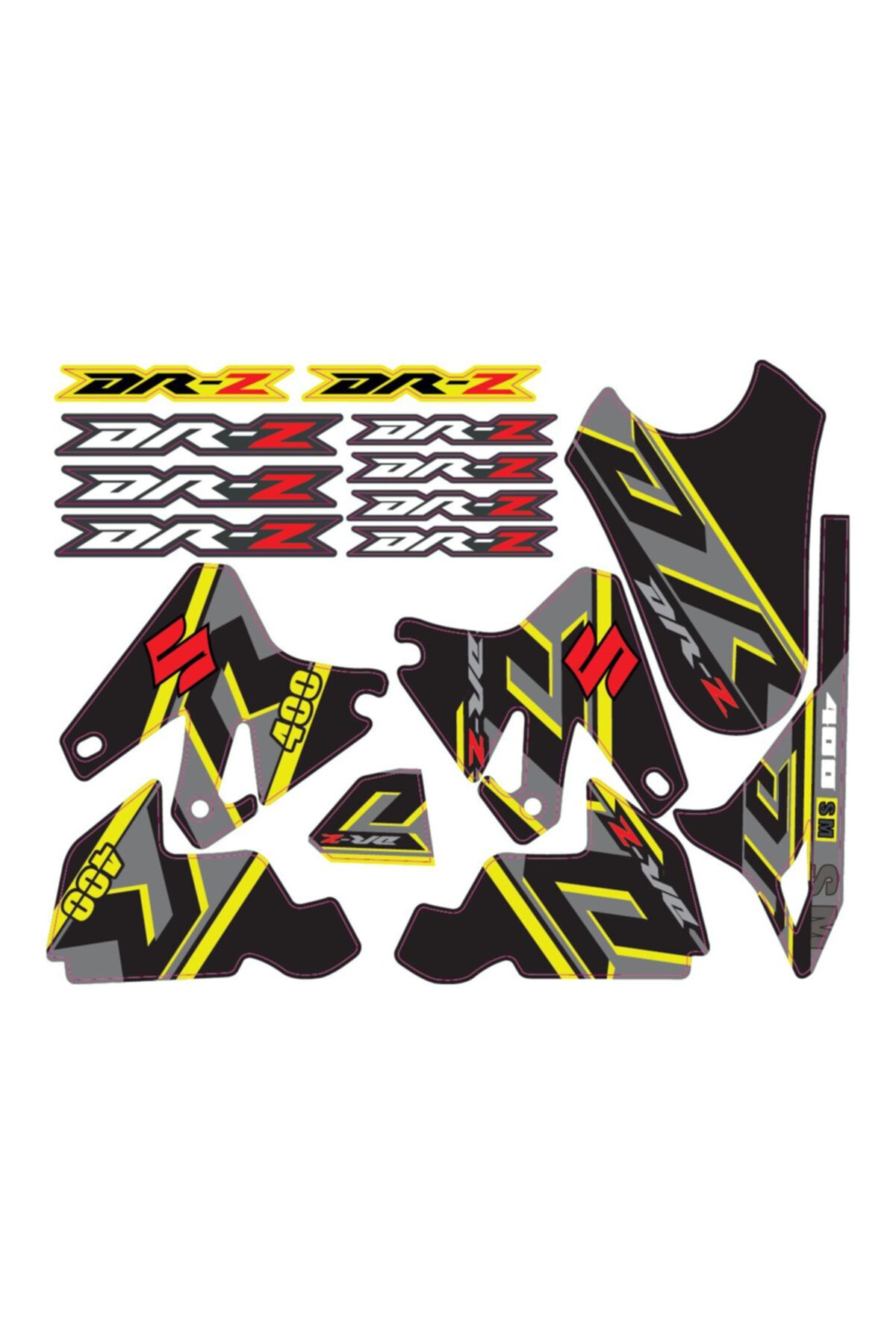 Accessorypart Suzuki Drz 400 Sm Sticker Seti Sarı