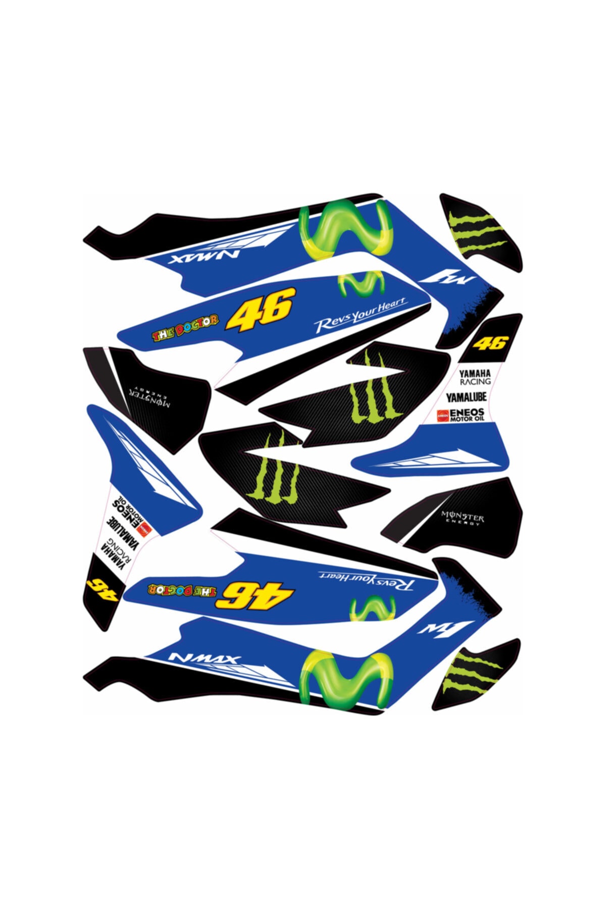 Accessorypart Yamaha Nmax 155 Sticker Seti Moviestr