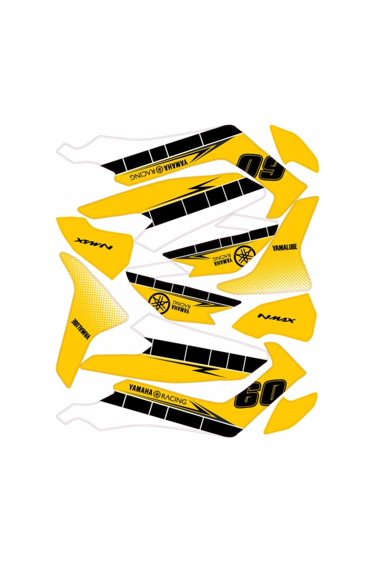 Accessorypart Yamaha Nmax 155 Sticker Seti 60. Yıl Sarı