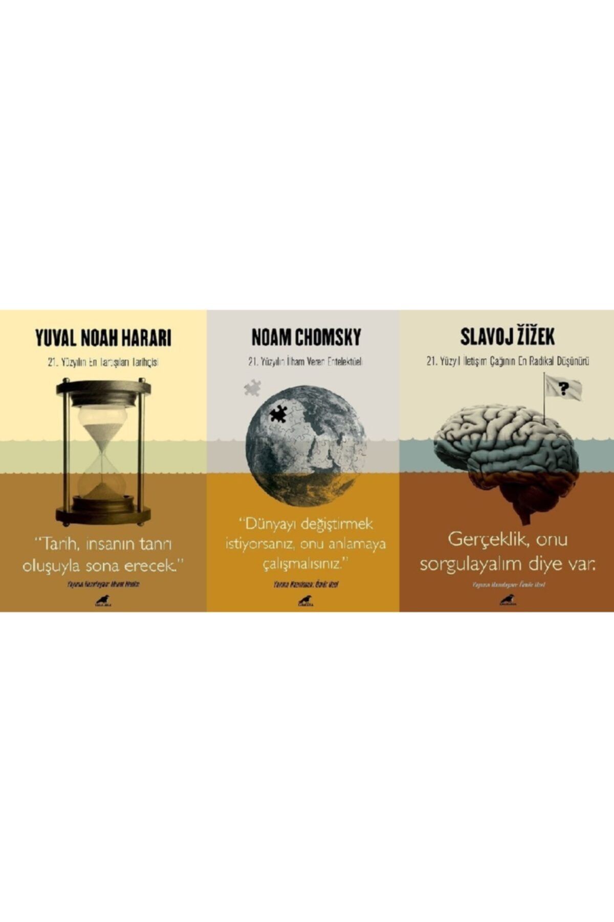 Karakarga Yayınları Harari+chomsky+zizek /21. Yüzyıla Yön Verenler Seti Karakarga