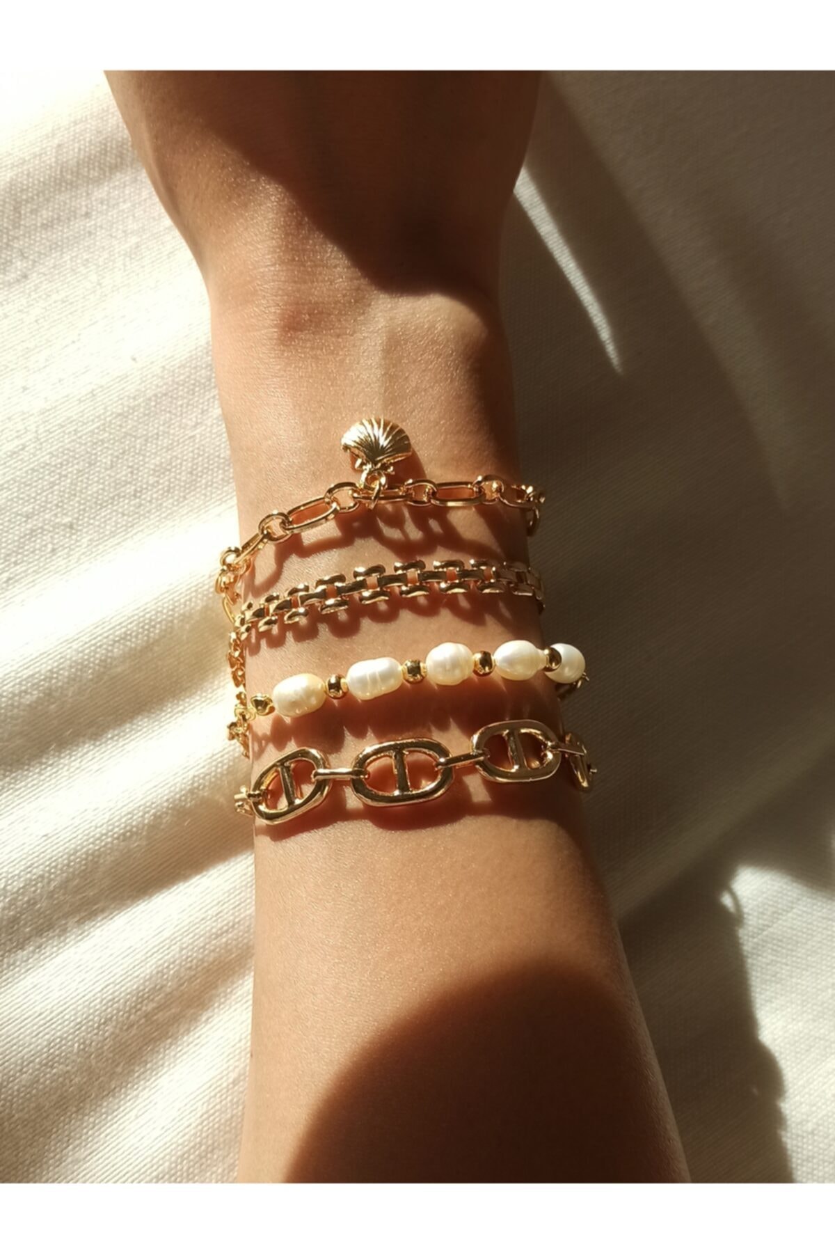 MagicStone Su Incisi Dörtlü Kombin Bileklik