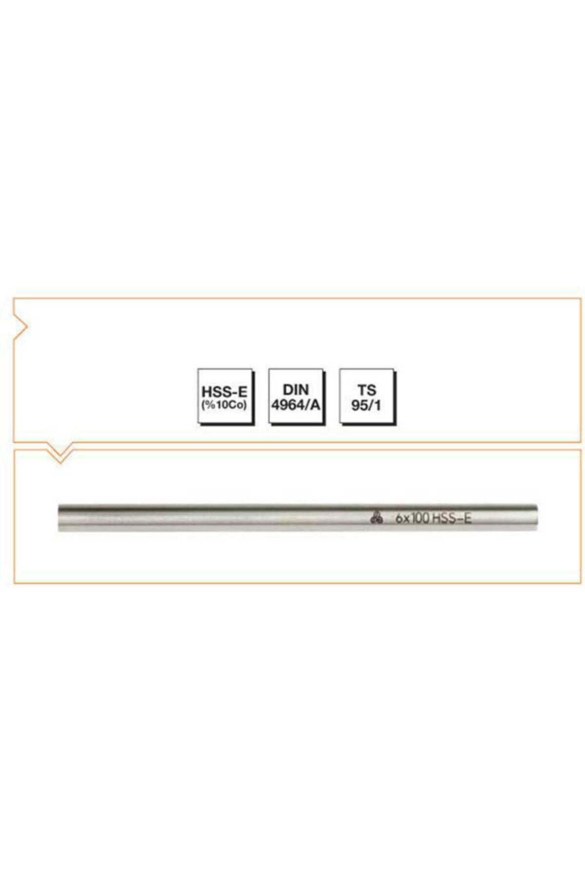 Makina Takım Yuvarlak Kesitli Torna Kalemi 10x100 Hss E 10co Dın 4964/a
