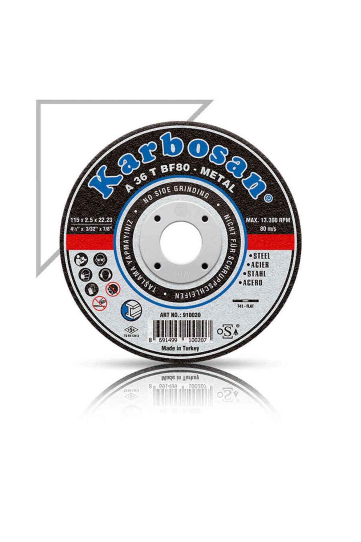 KARBOSAN 180x3.0x22.23 Metal Kesme Diski