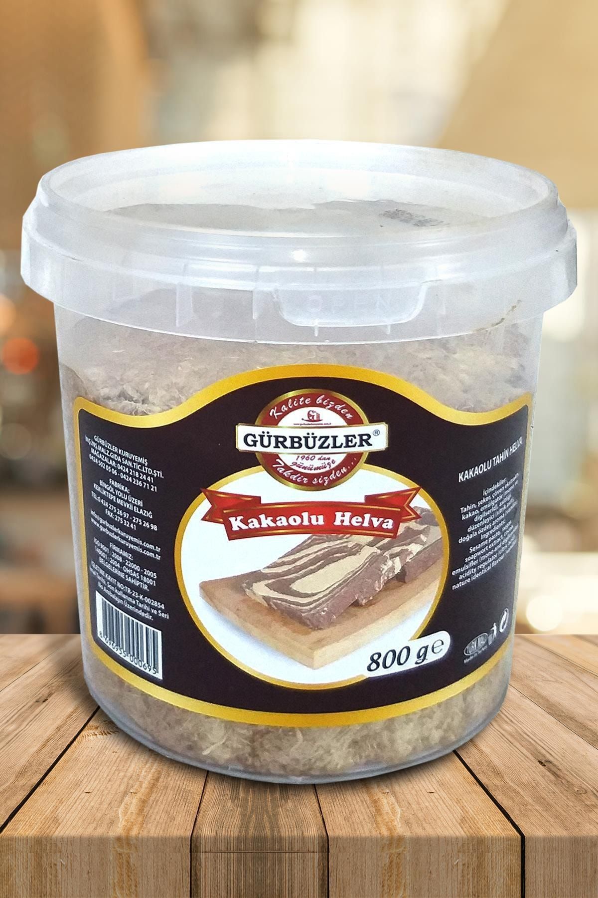 GÜRBÜZLER KURUYEMİŞ Kakaolu Helva 800 Gram