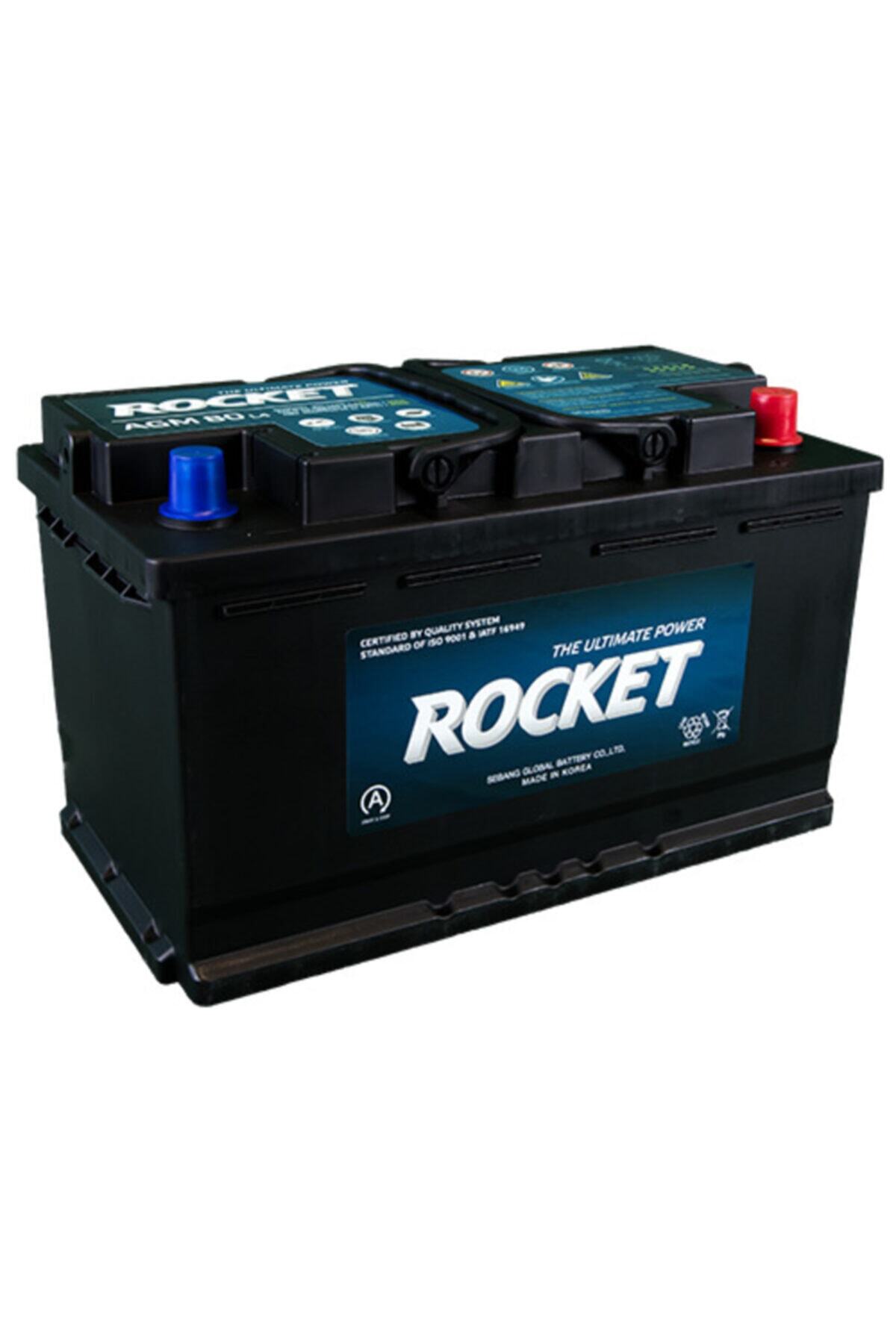 Rocket 12 V 80 Ah Agm Start Stop Araç Aküsü