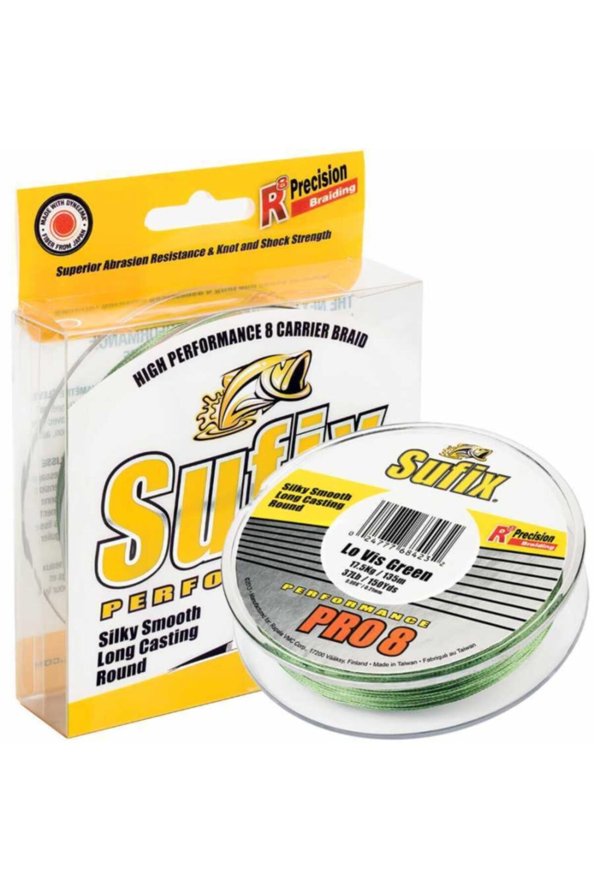 SUFIX Performance Pro8 Ip Misina Lo Vıs Green 0.18mm - 275mt - 13.5kg