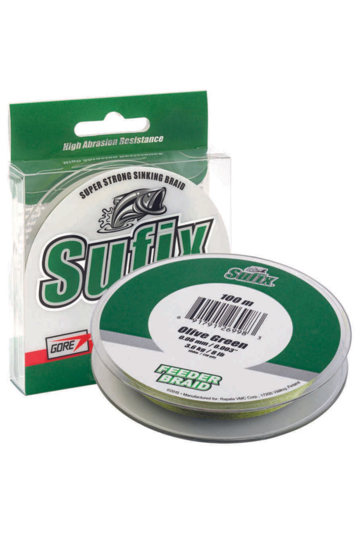 SUFIX Feeder Braid Ip Misina Olıve Green 0.10mm - 100mt - 4.5kg