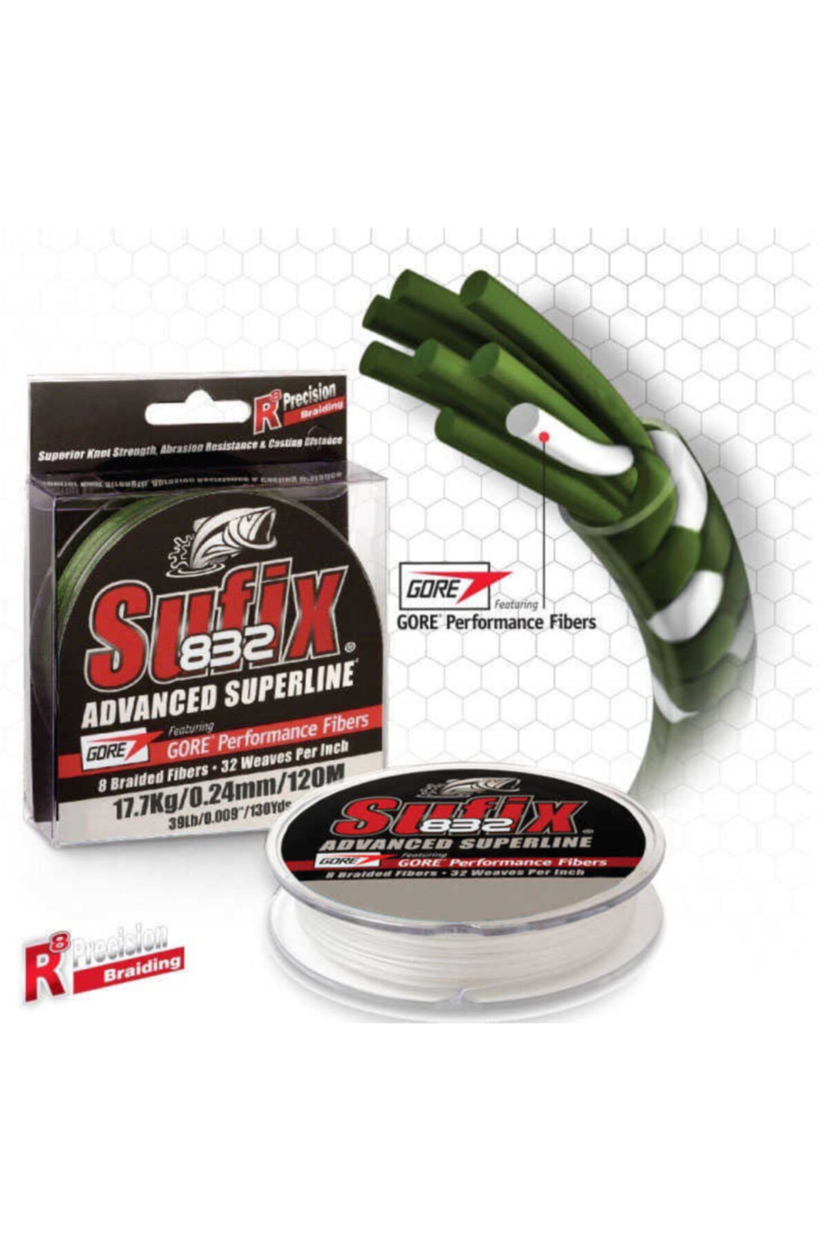 SUFIX 832 Advanced Ip Misina Ghost 0.42mm - 250mt - 39kg