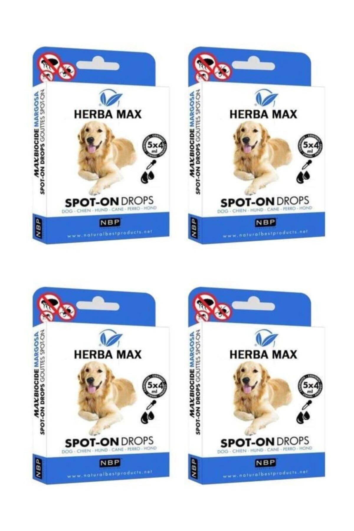 herba max herbamax bitkisel kopek bit pire kene ense damlasi 4x5 ml 4 paket fiyati yorumlari trendyol