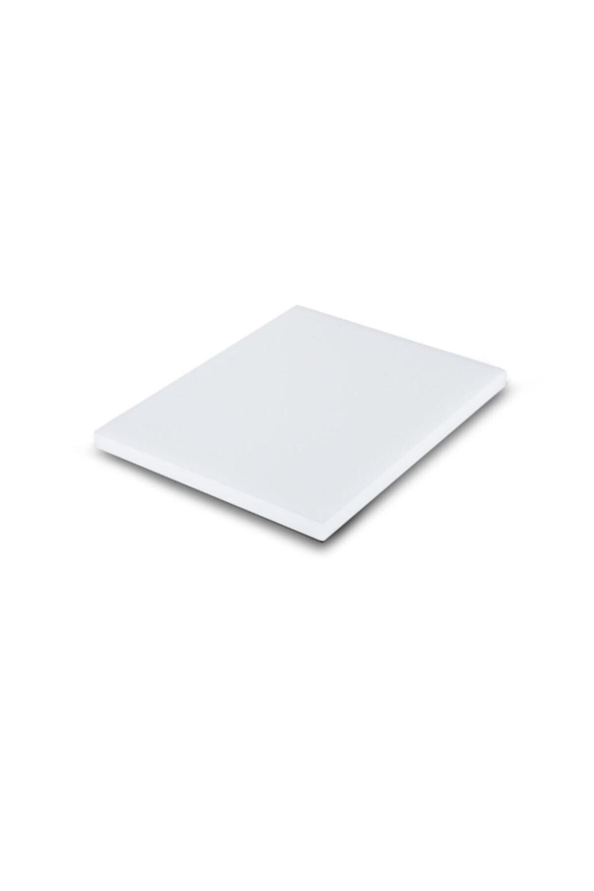 TÜRKAY POLİETİLEN Tabakçı Çanakçı Kesme Tahtası Beyaz 25x40x1,5 Cm