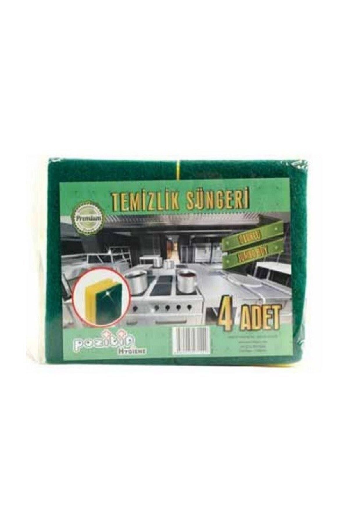 Pozitif Hygiene Pozitif Endüstriyel Jumbo Boy Oluklu Temizlik Süngeri 4x4 16'lı