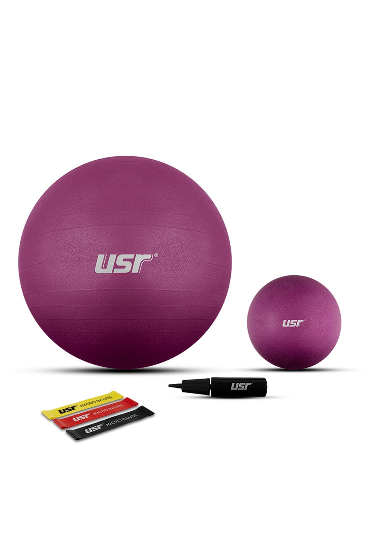 USR 552m 20+55 Cm Pilates Topu + Pompası + 3 Micro Bant