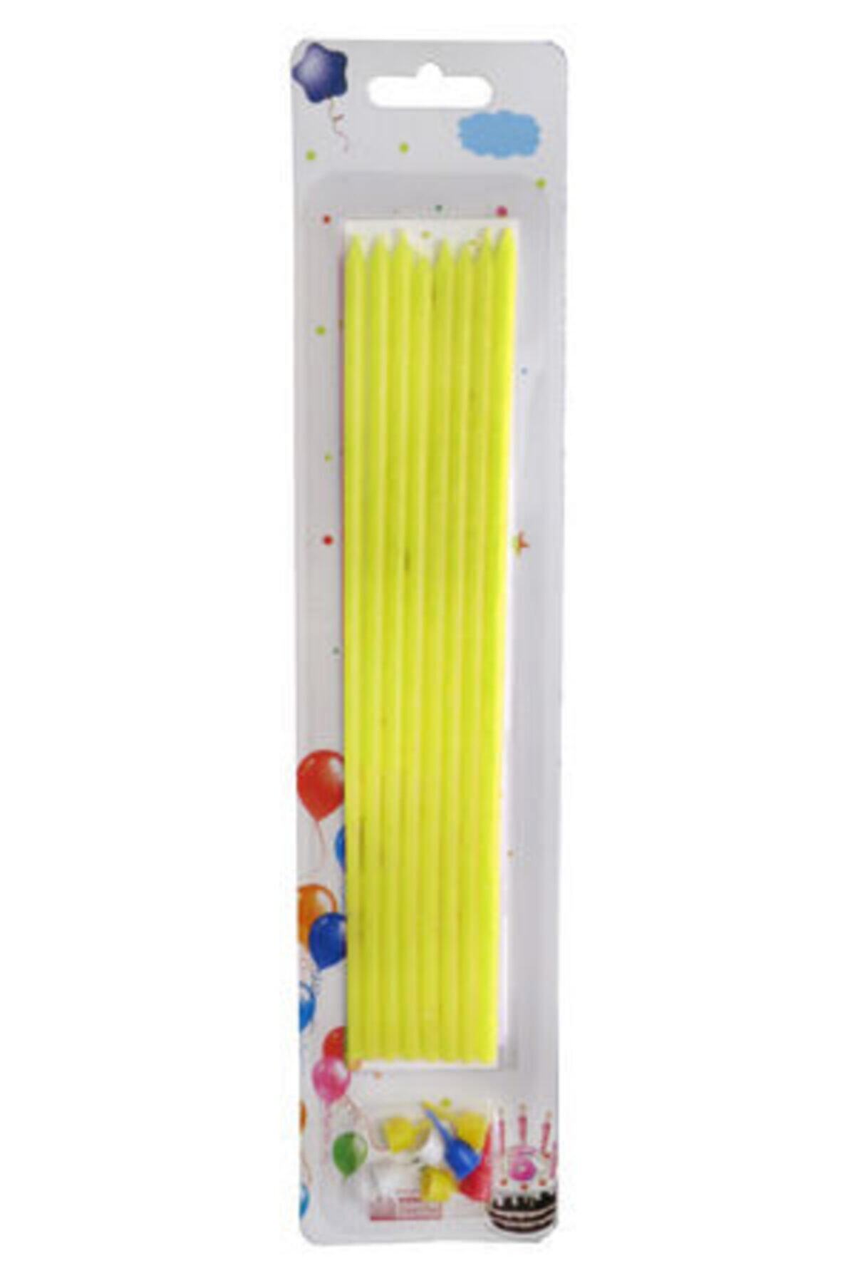 NEWOTO Mum Pastel 20 cm Sarı Pk:8 Kl:450