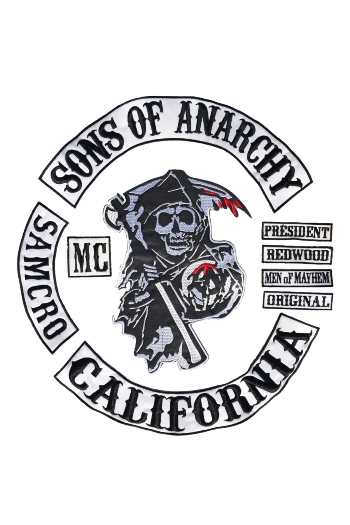 Metal Giyim Sons Of Anarchy 9 Parça Patch Set
