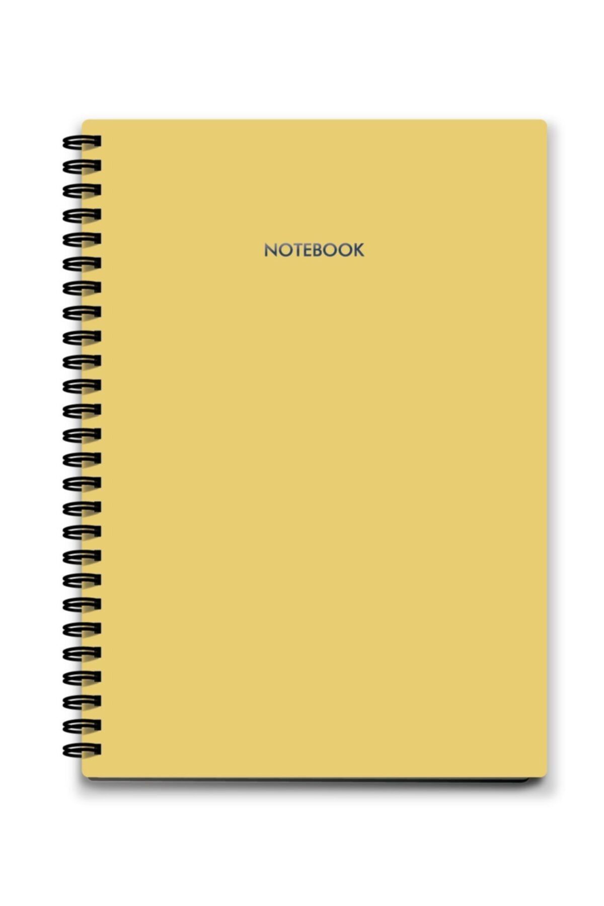 AKILLICA Sarı Defter 64 Yaprak Çizgili Karton Kapak Spiralli Defter Notebook 10x14 cm