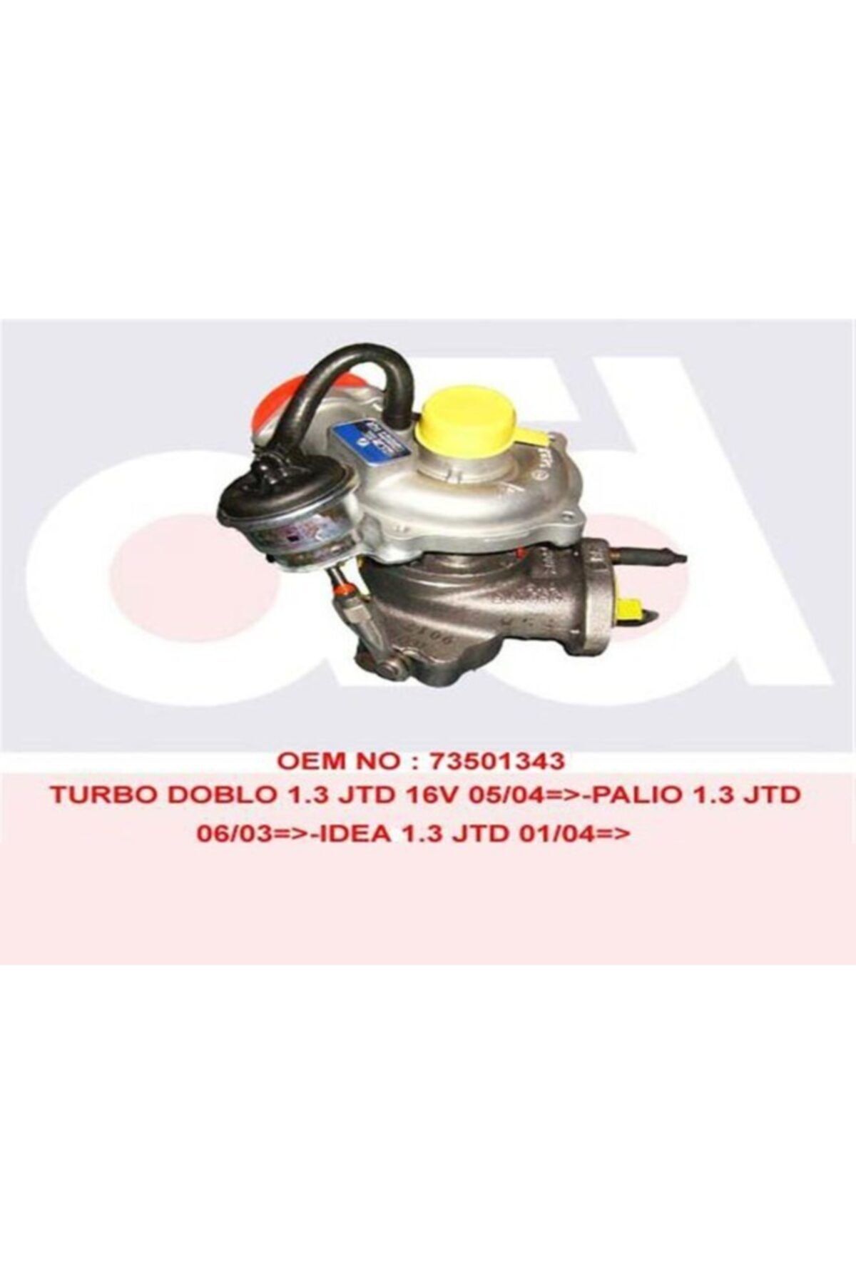 KKK Turbo Komple Doblo-palıo-albea-corsa D 1.3 Jtd-mtj 70 Bg 54359700005 54359880005