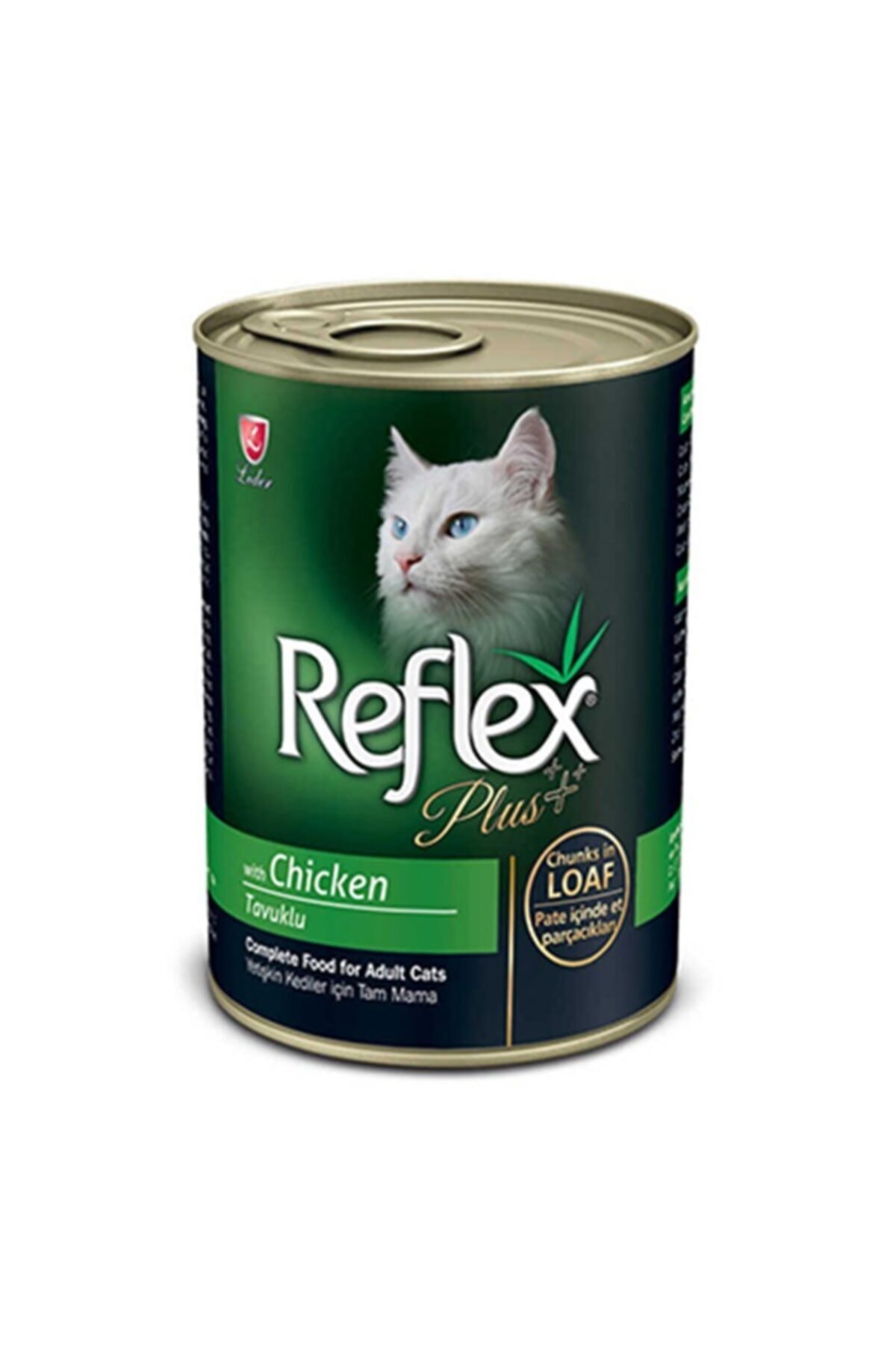 Reflex Plus Kıyılmış Tavuklu Konserve Yetişkin Kedi Maması 400 Gr X 10 Adet