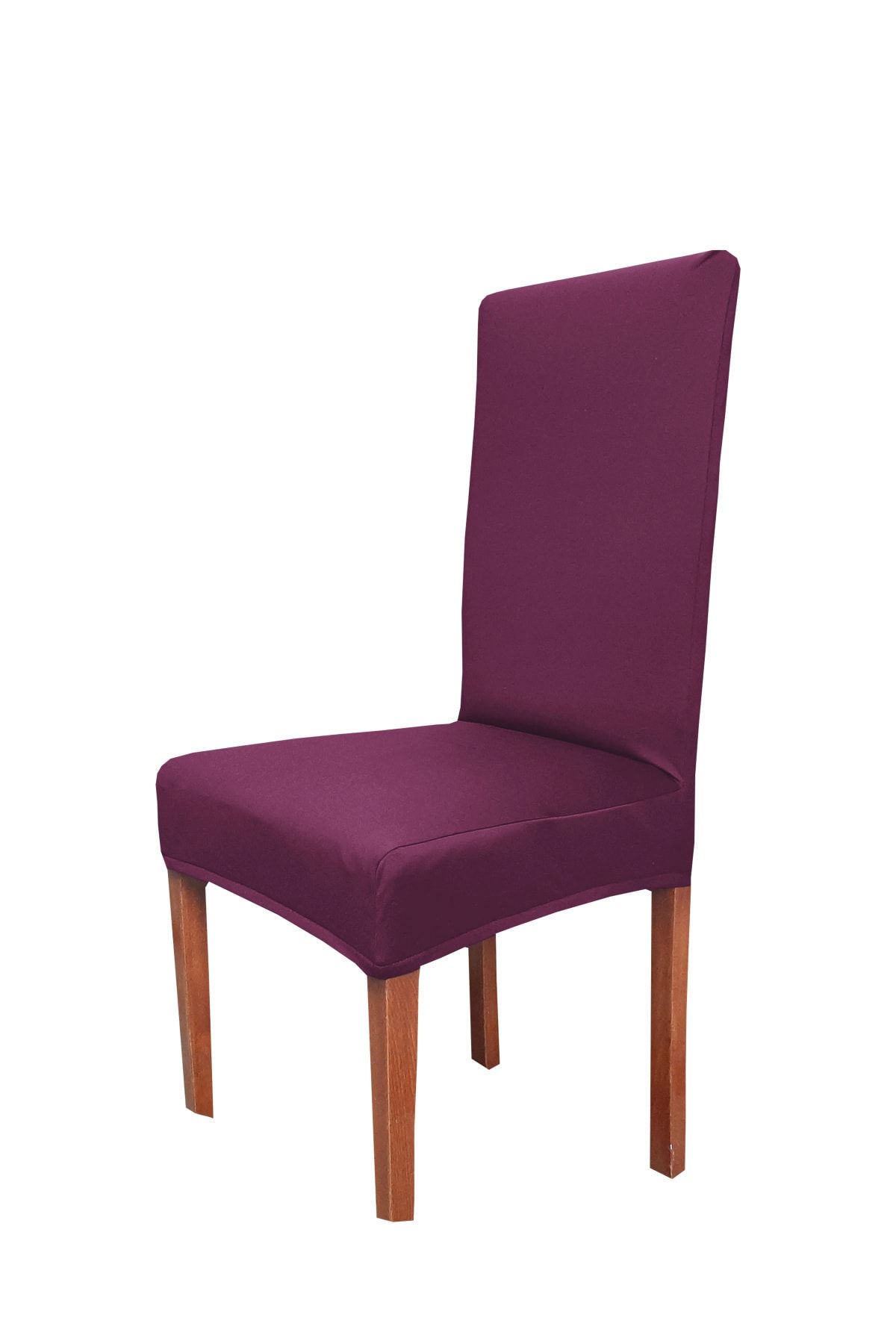 abeltrade Sandalye Kılıfı.kaliteli Mikro Kumaş Bordo Rengi.standart Kare Sandalyelere Uygun. 4 Lü