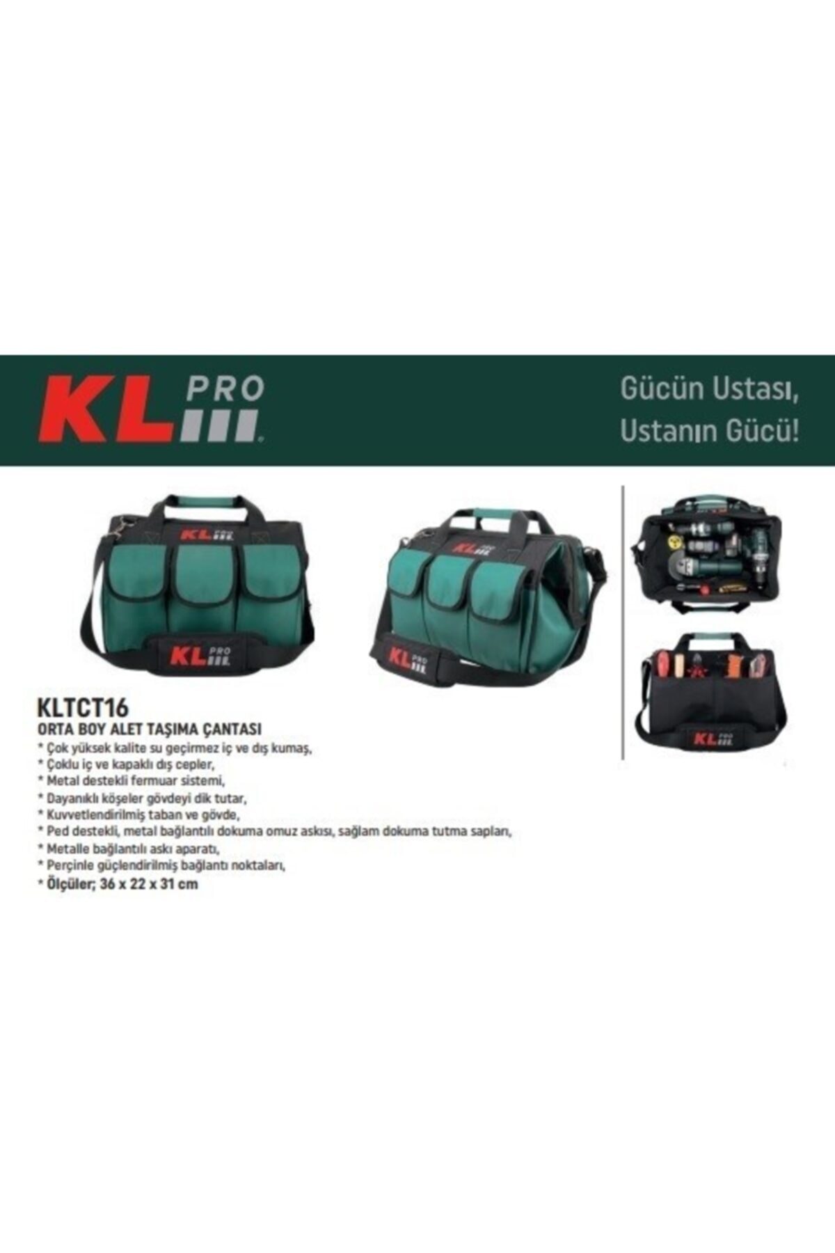 KALE Ağır Hizmet Çantası Kltct16