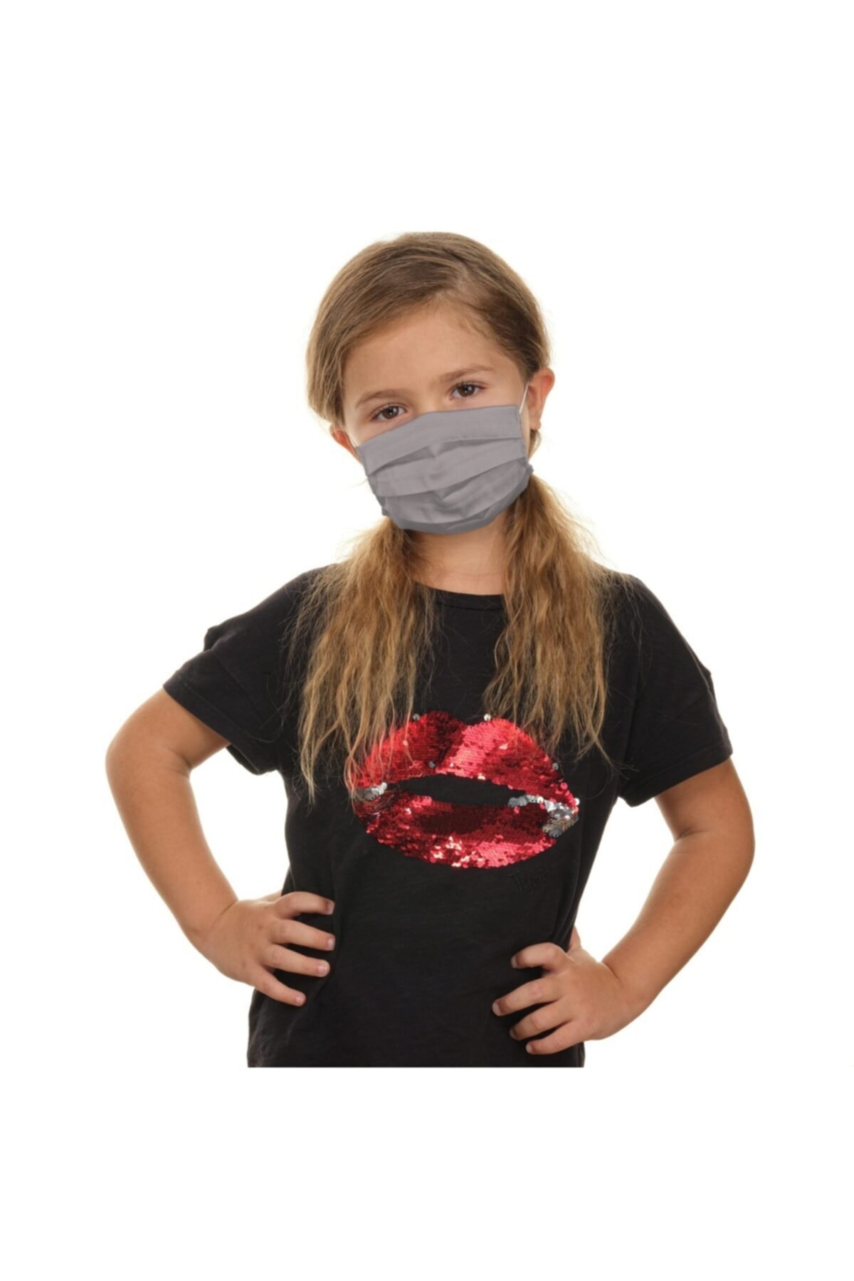 DIZAYN MASK Gri 12 Renk Yıkanabilir Gümüş Iyon Bez Maske