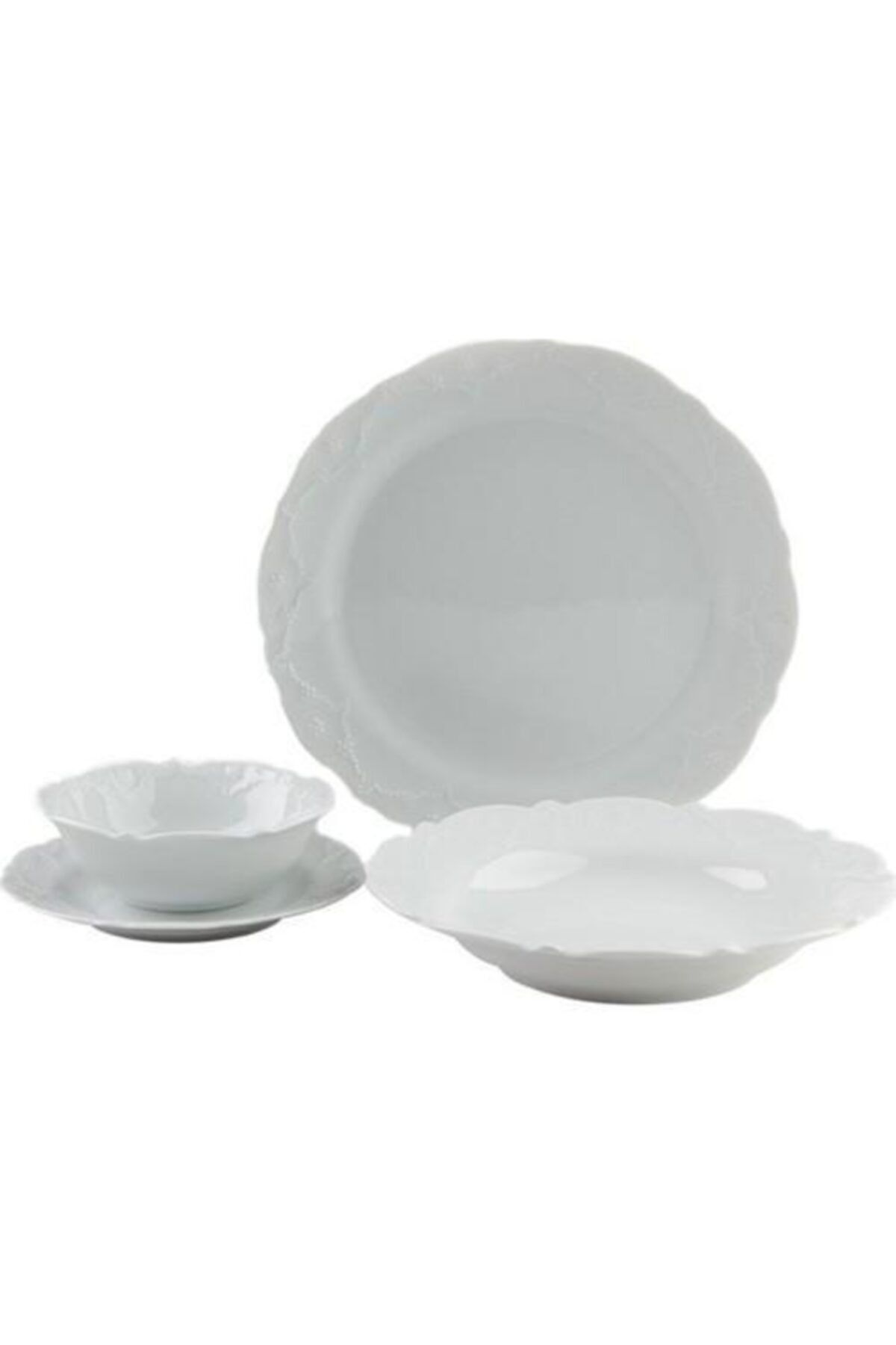 Porland Queen Beyaz Yeni Yemek Takımı