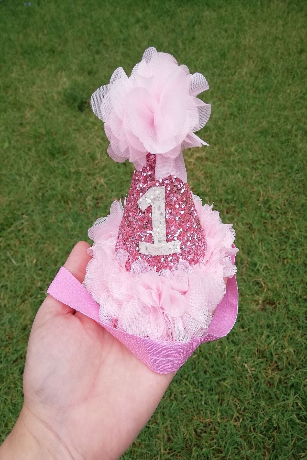 Toka Perisi 1 Yaş Pembe Parti Tacı