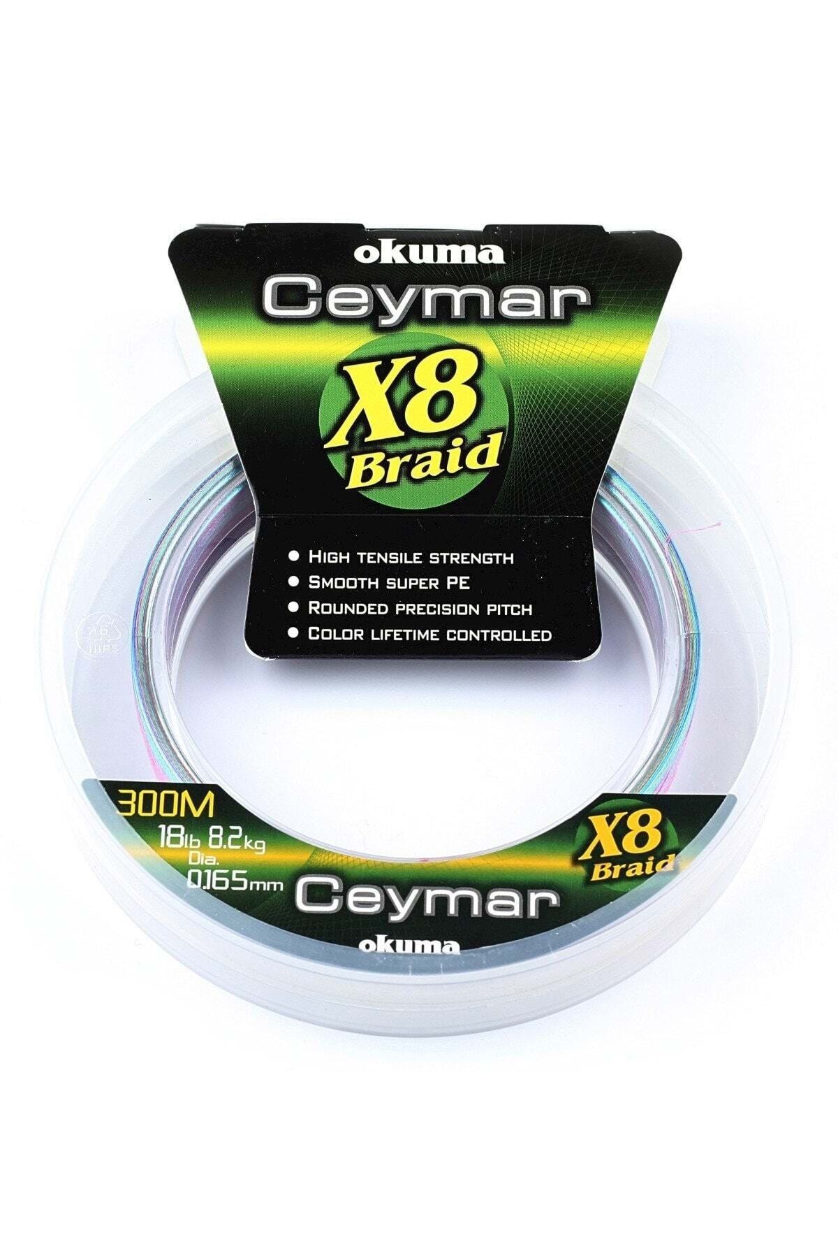 Okuma Ceymar (multı Color) 0.128 Mm 300 M 8 Kat Örgü Ip