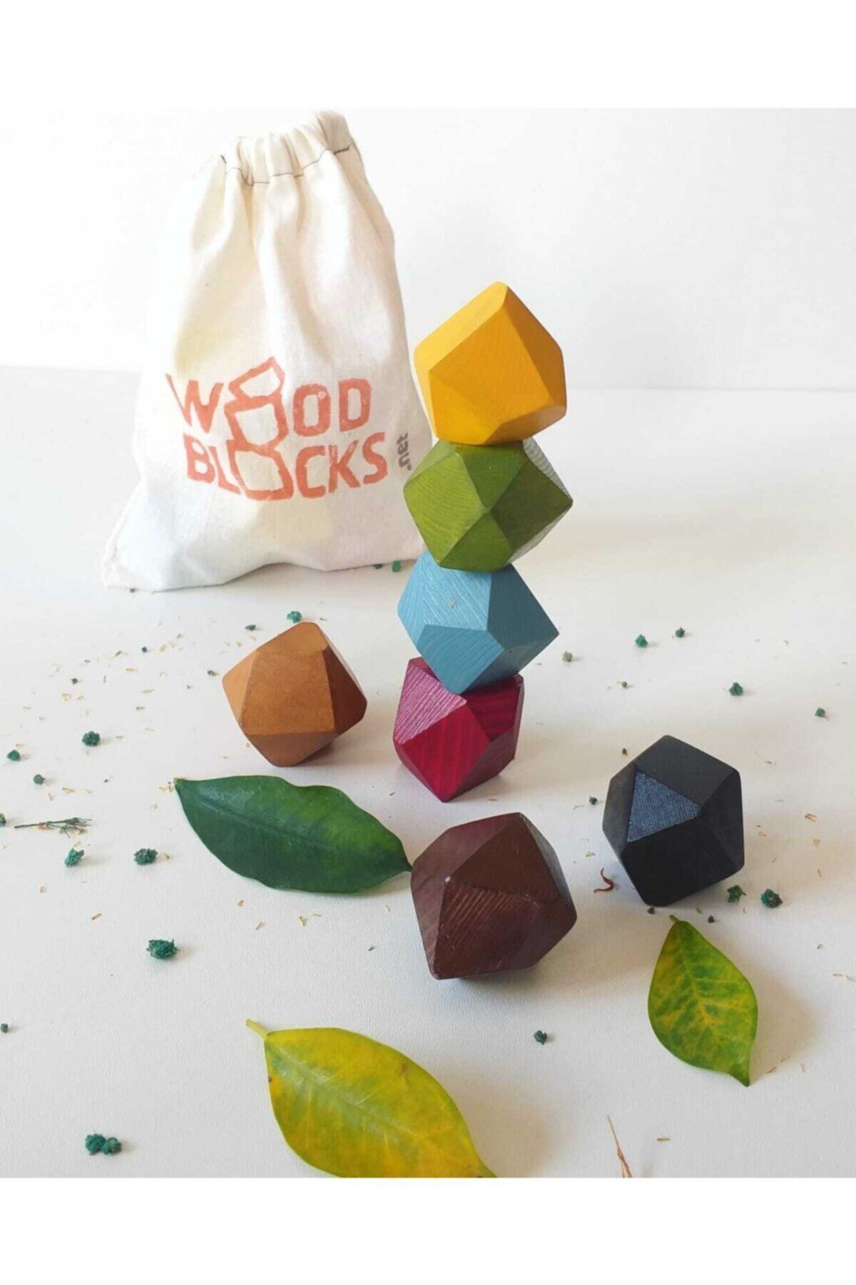 Woodblocks Waldorf Denge Oyunu- Ahşap Denge Blokları
