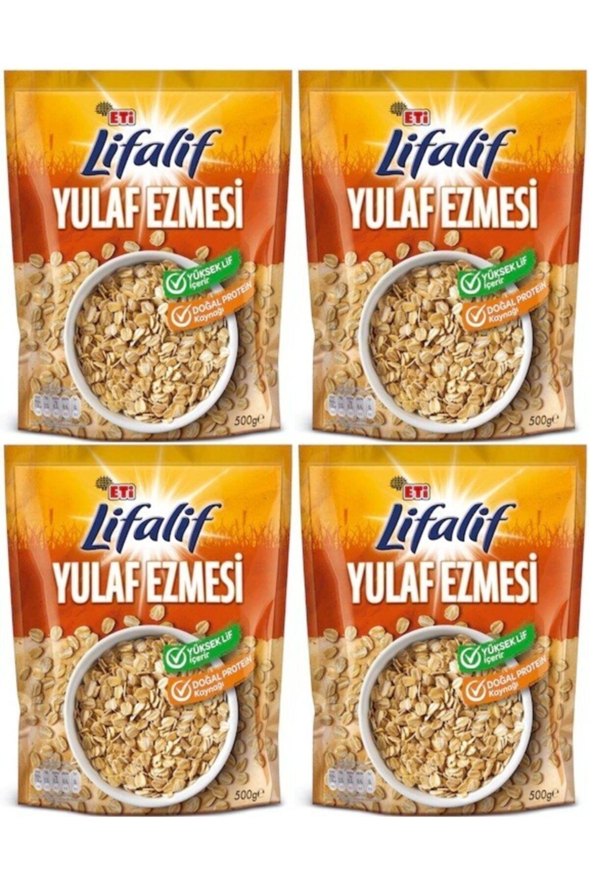 Eti Lifalif Yulaf Ezmesi 500 Gram 4 Adet