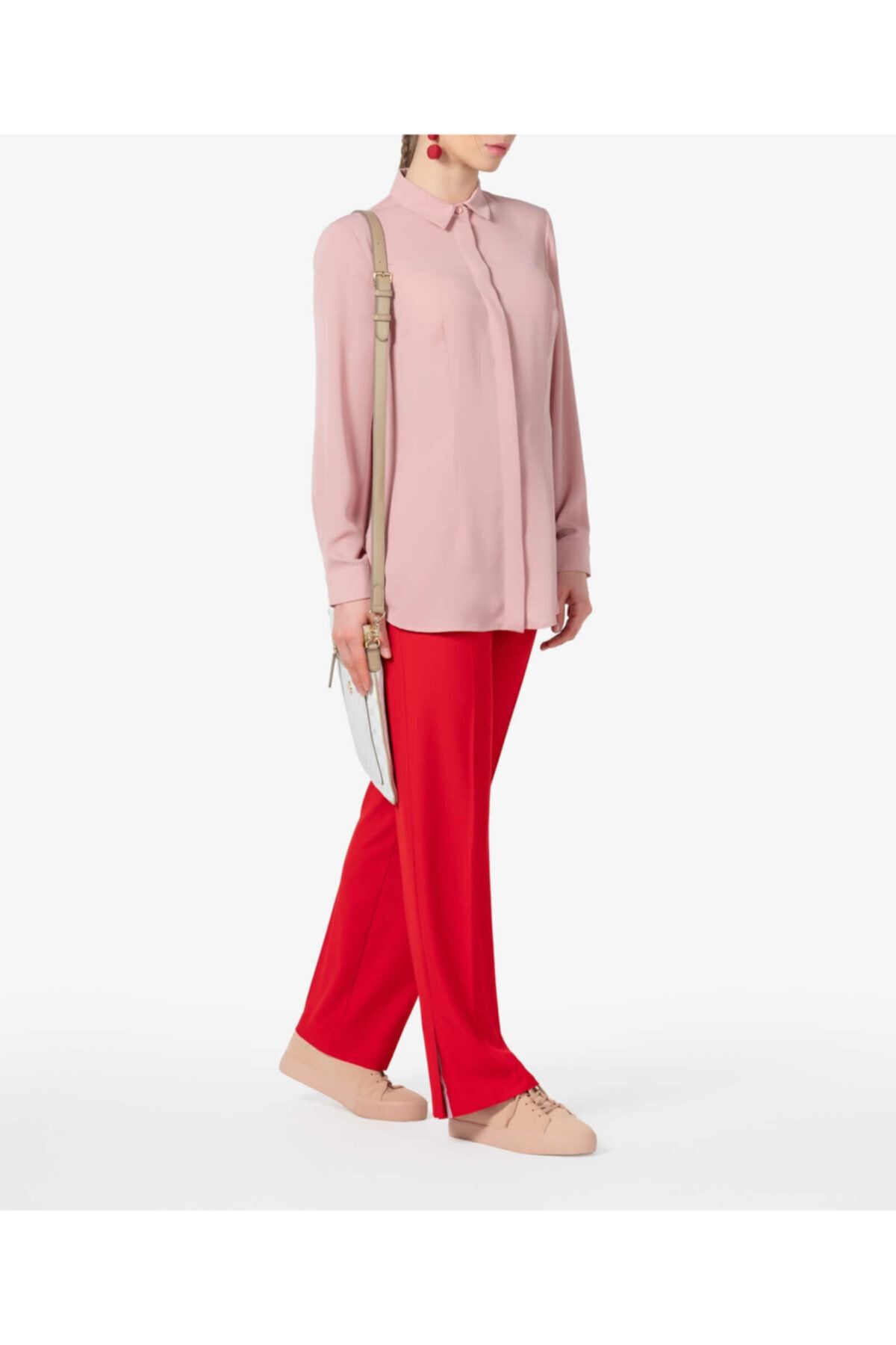 Aker Kadın Pembe Gömlek Bs22103004