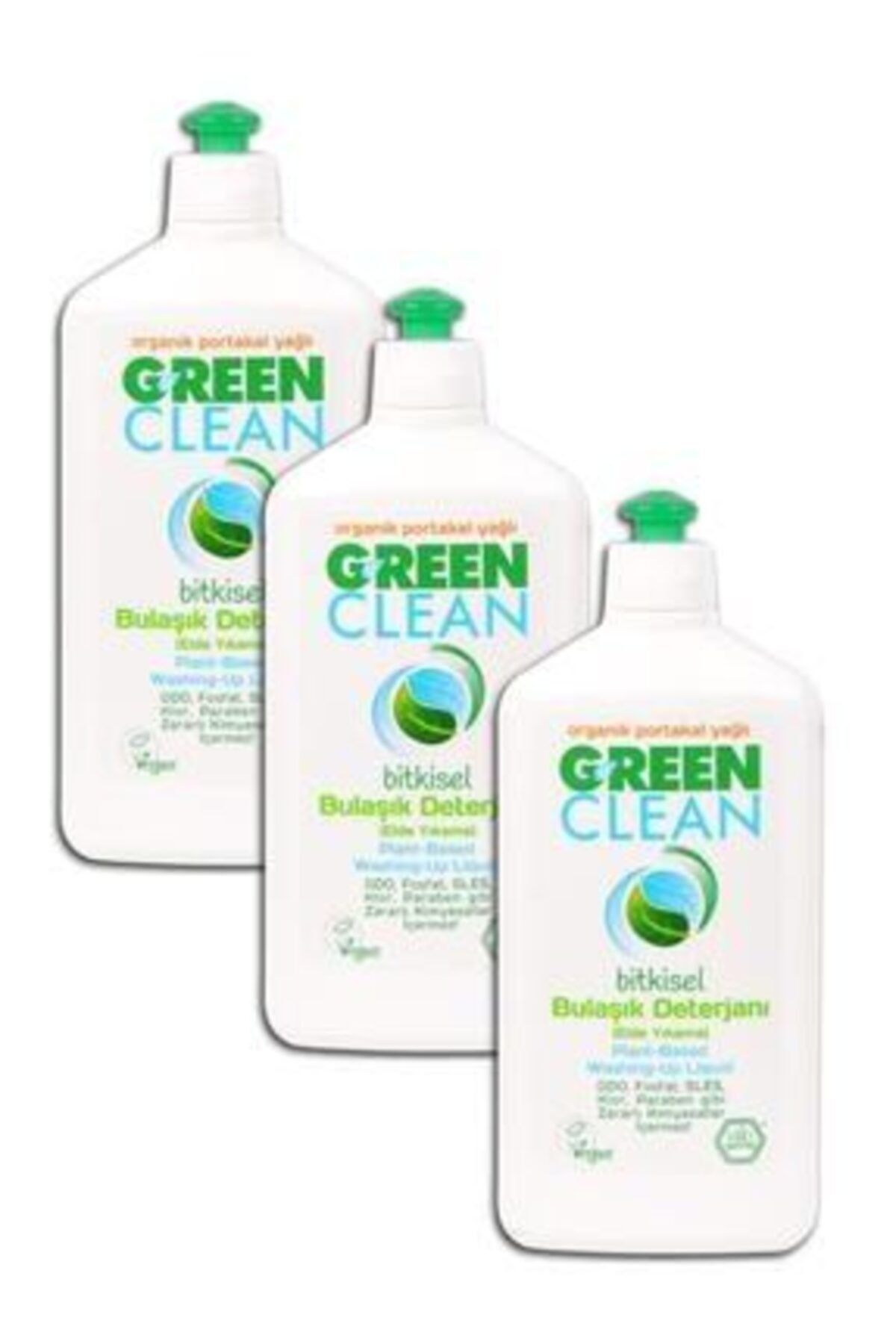U Green Clean Bulaşık Deterjanı Elde Yıkama 750 ml 3 Adet