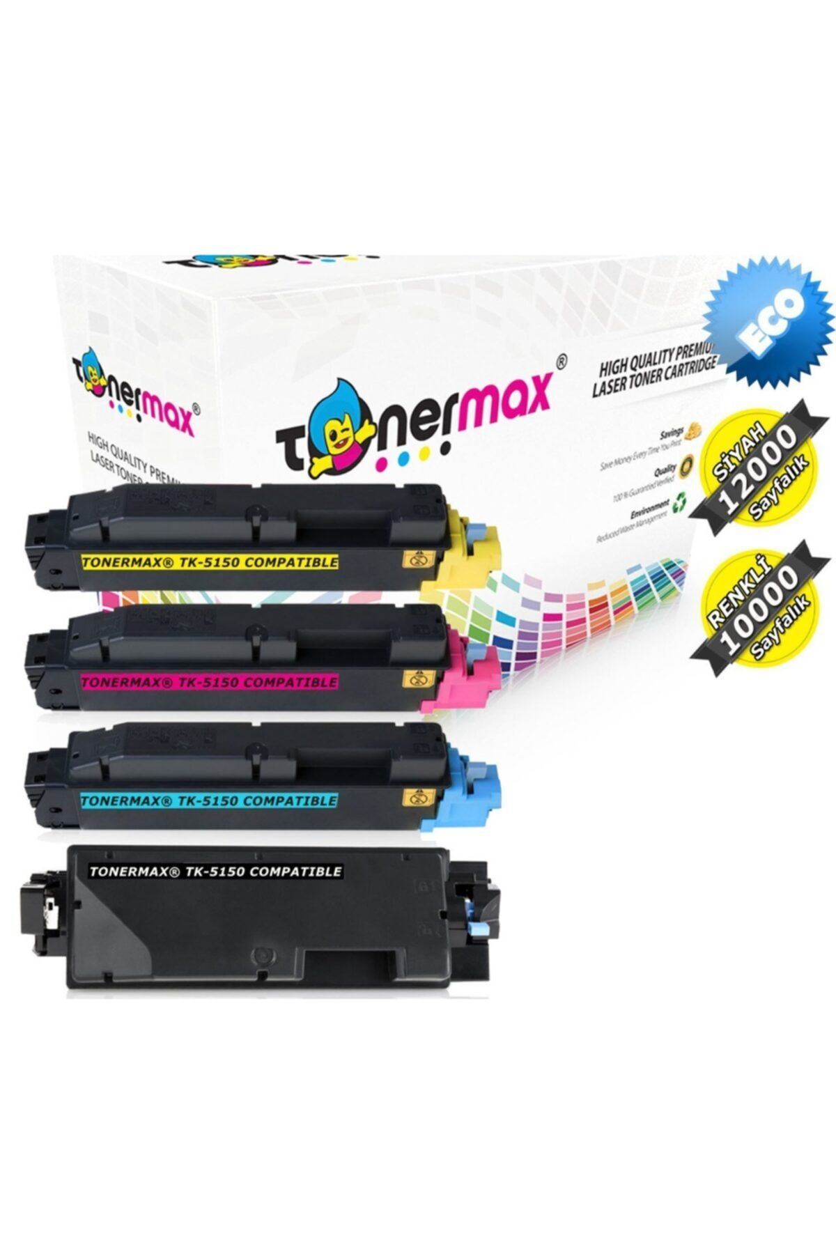 tonermax Kyocera Tk-5150 / Ecosys M6530 / P6130 Set Muadil Toneri
