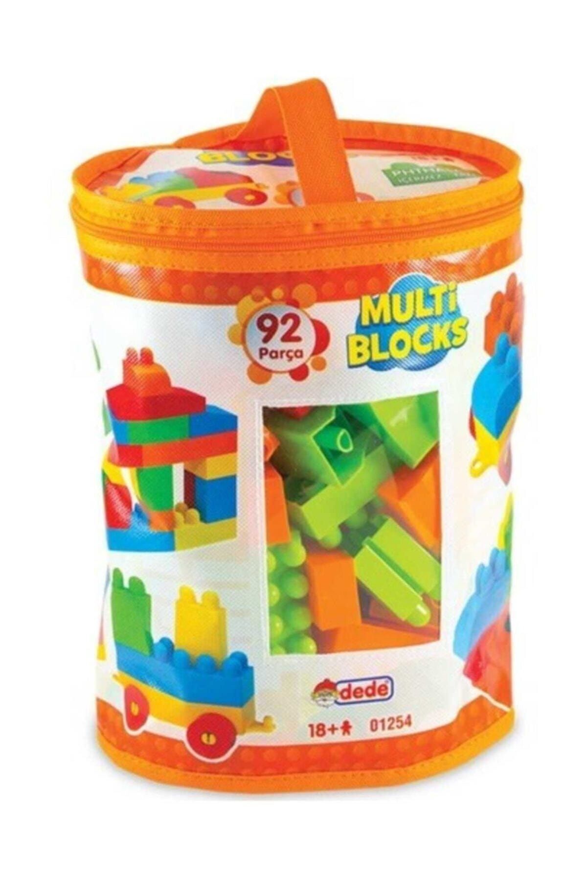 DEDE Turuncu Çantalı  92 Parça Multi Blocks