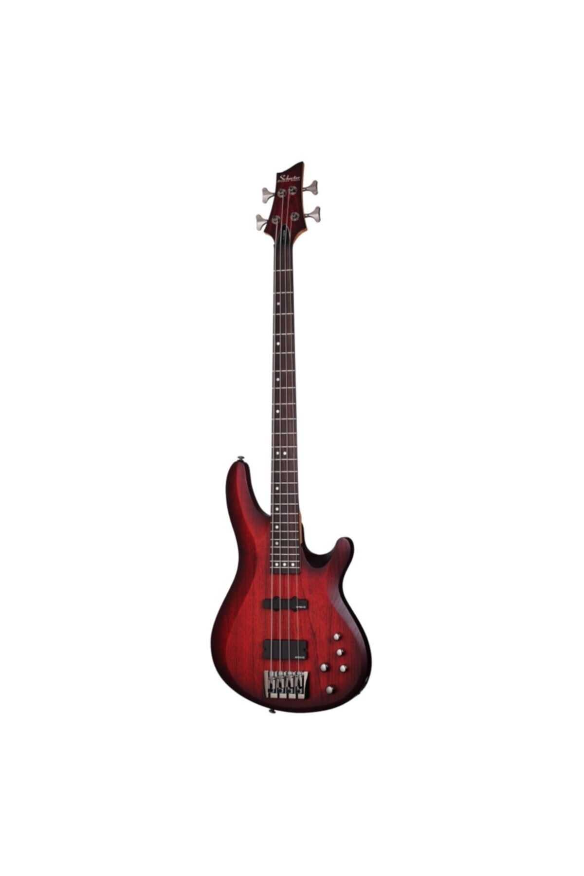 Schecter C-4 Custom Bas Gitar (trans Crimson Stain)