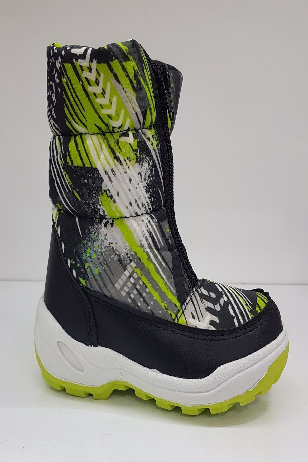 Flubber Unisex Çocuk Siyah Patik Kar Botu 23277