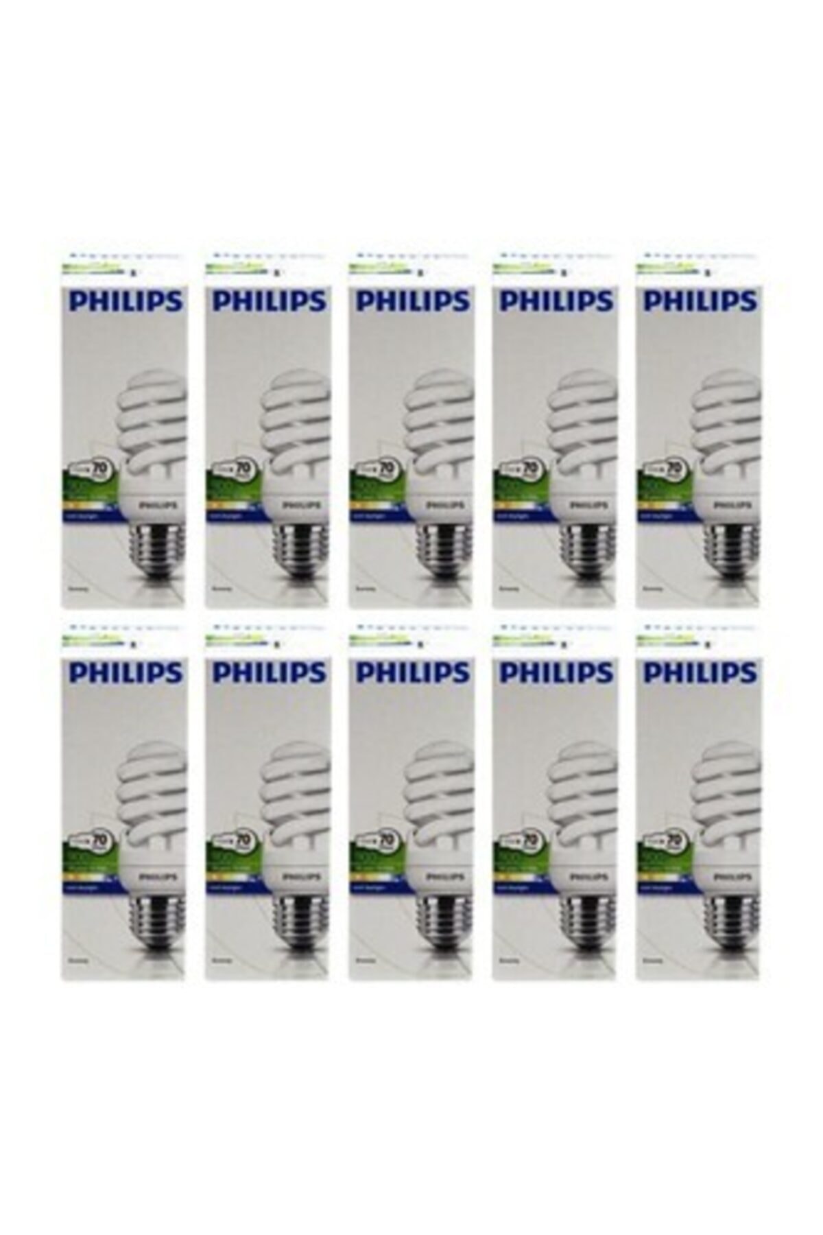 Philips 10 Adet Led Tasarruflu Ampul E27 15 W Beyaz Işık