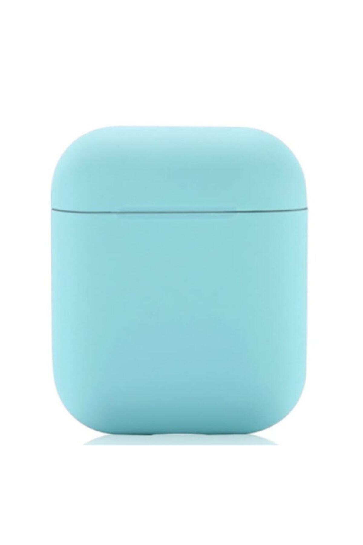 SHOPLİNE Airpods 2 Yeni Nesil Sky Blue Silikon Kılıf