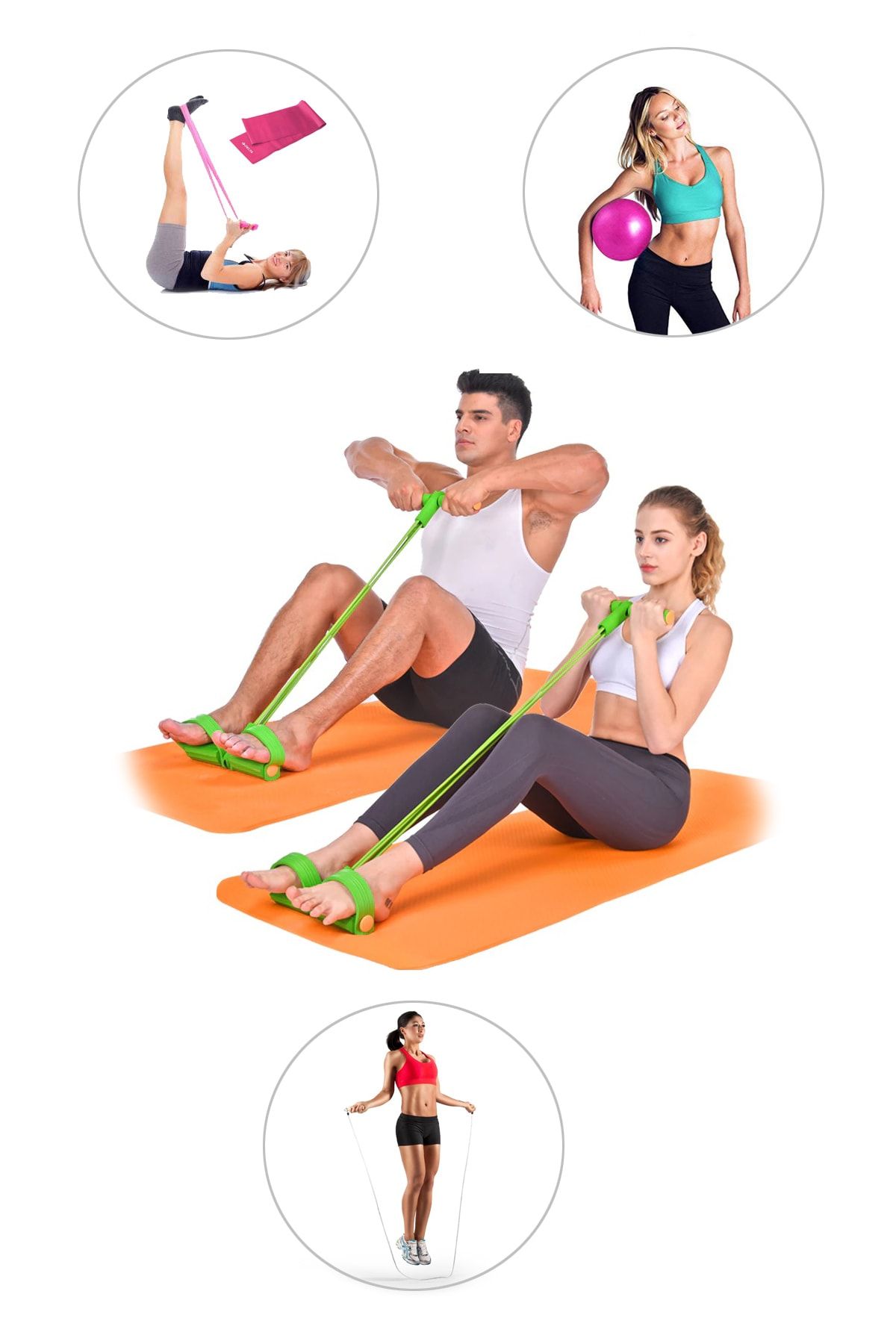 spor byfit kol karin ve kalca sikilastirici egzersiz aleti pilates denge topu pilates bandi atlama ipi fiyati yorumlari trendyol